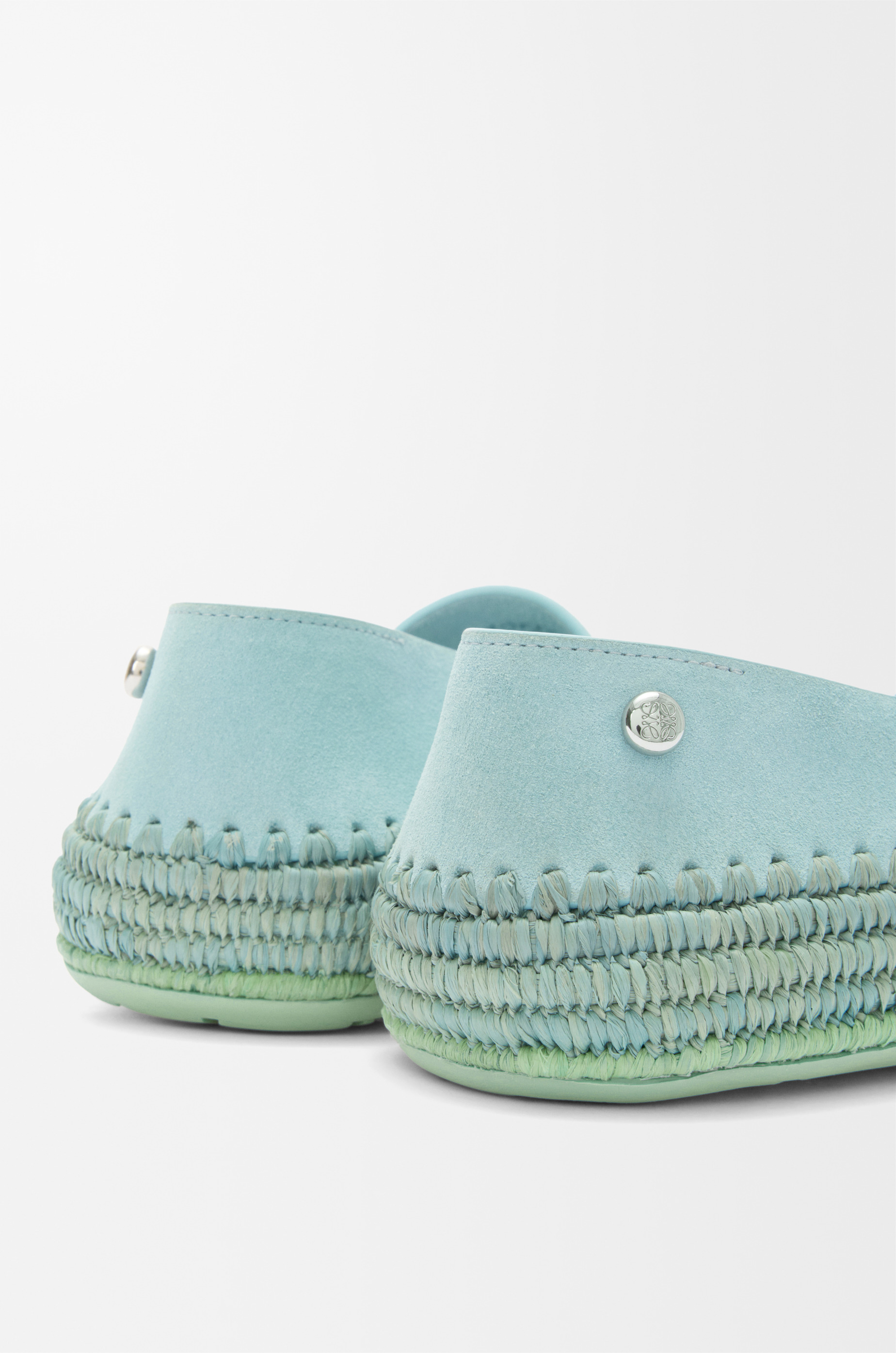 Rio slipper in suede and raffia - 4
