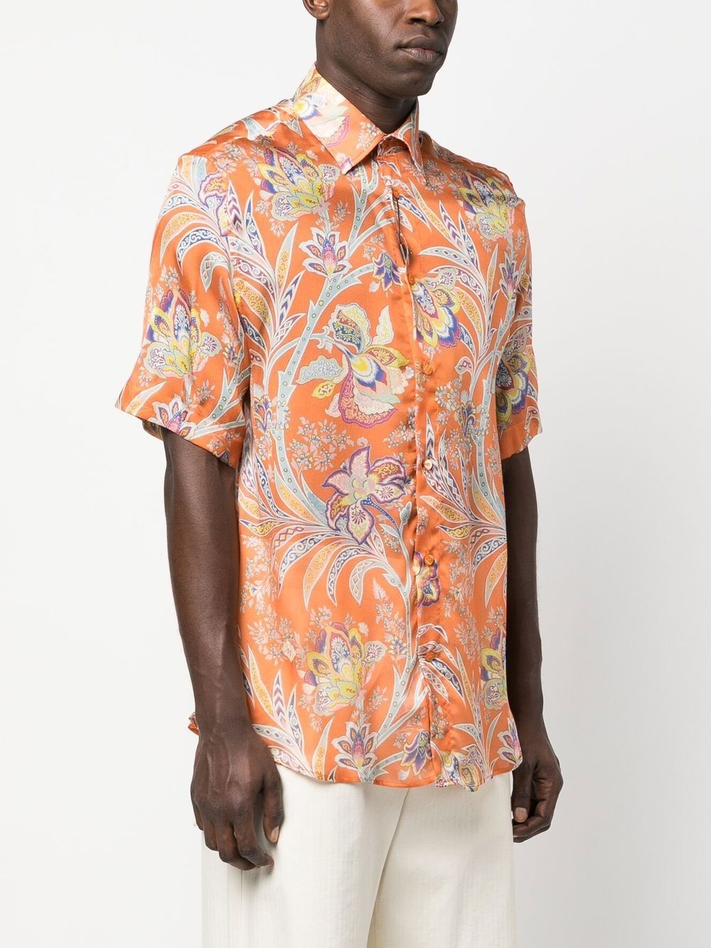 paisley-print silk shirt - 3