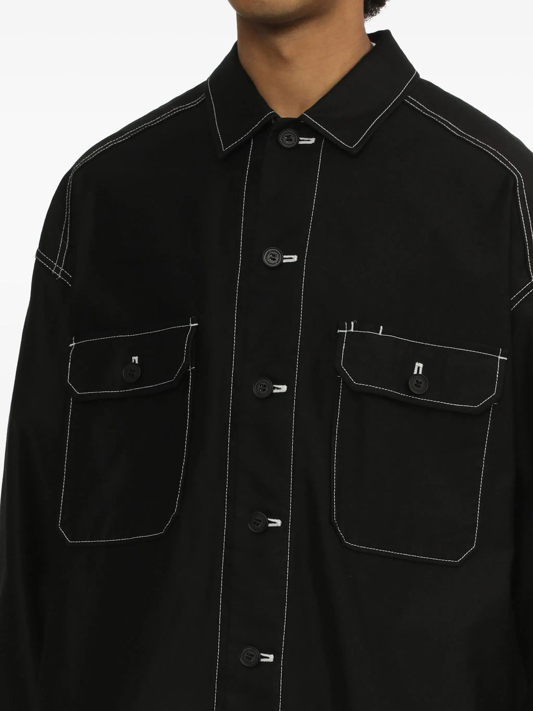 Cotton Back Satin Garment Dyed Blouson - 5