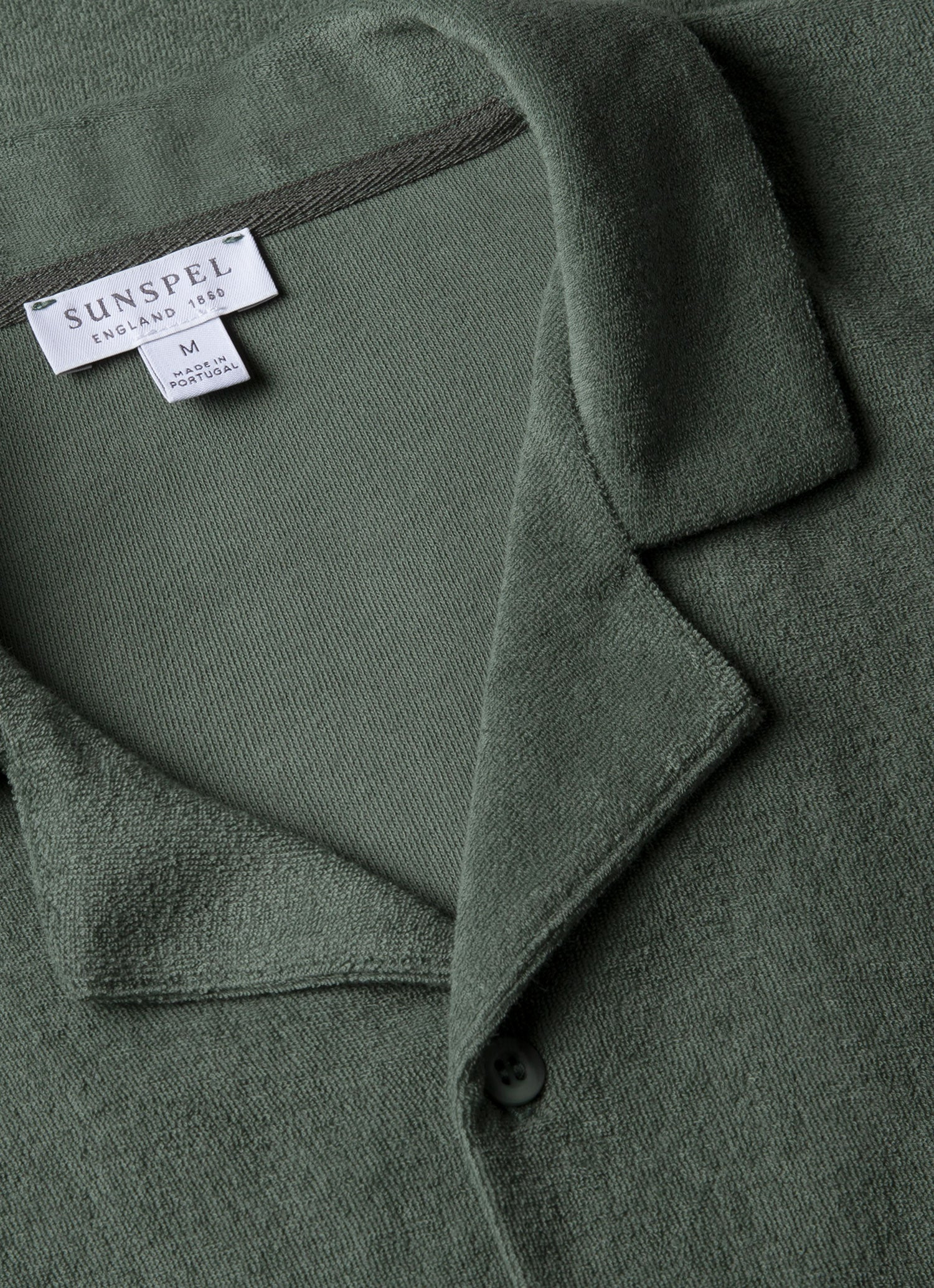 Towelling Camp Collar Shirt - 4