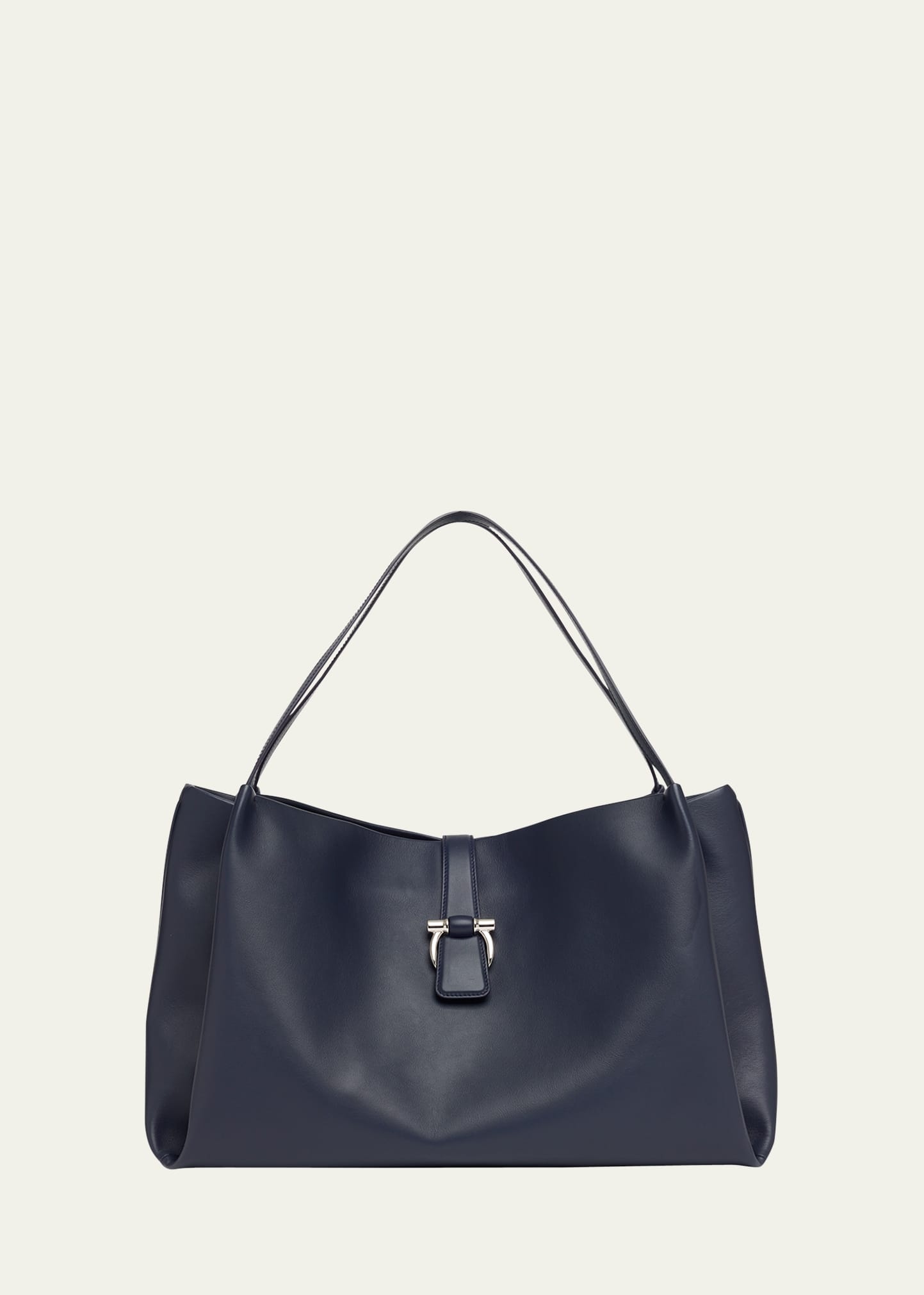 Origami Leather Hobo Tote Bag - 1