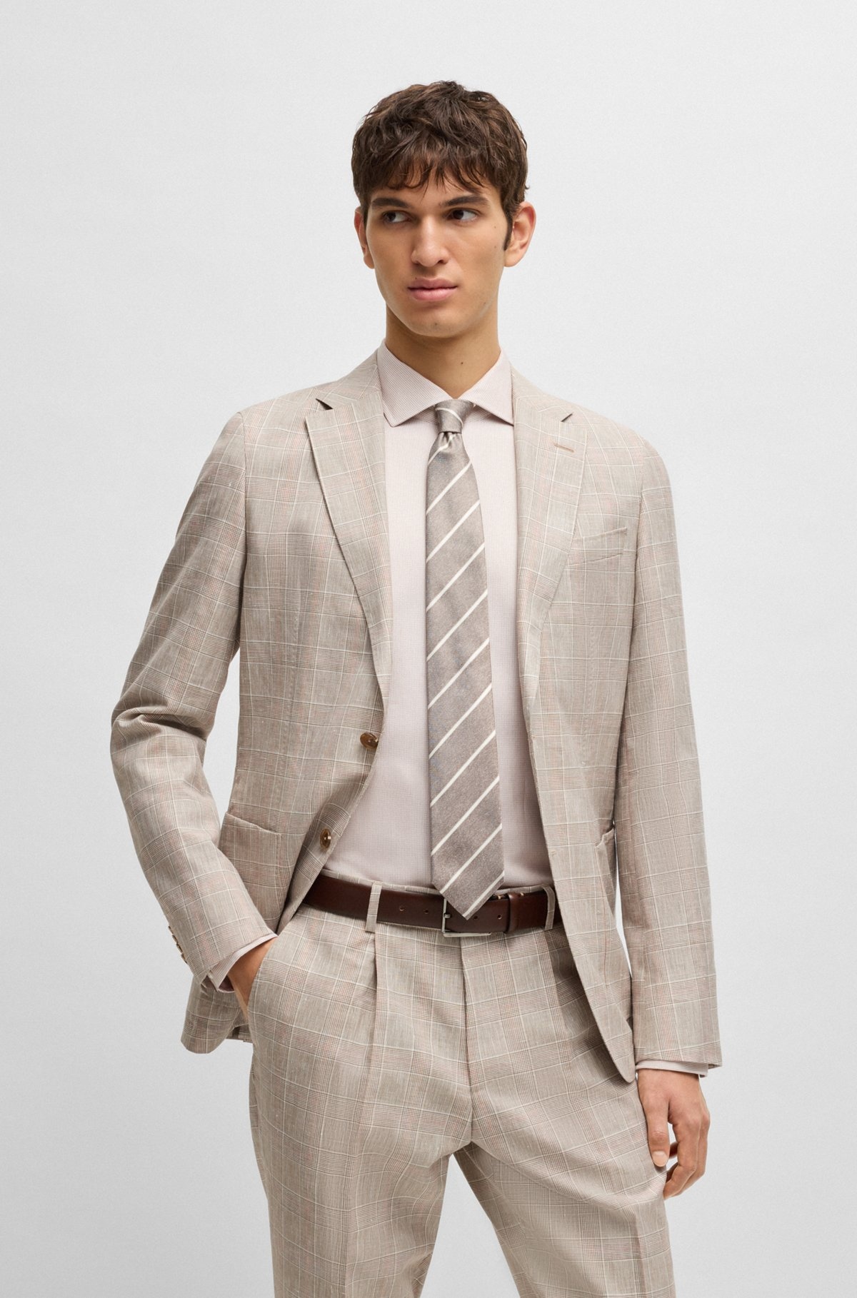 STRIPED TIE IN ITALIAN-MADE SILK - 2