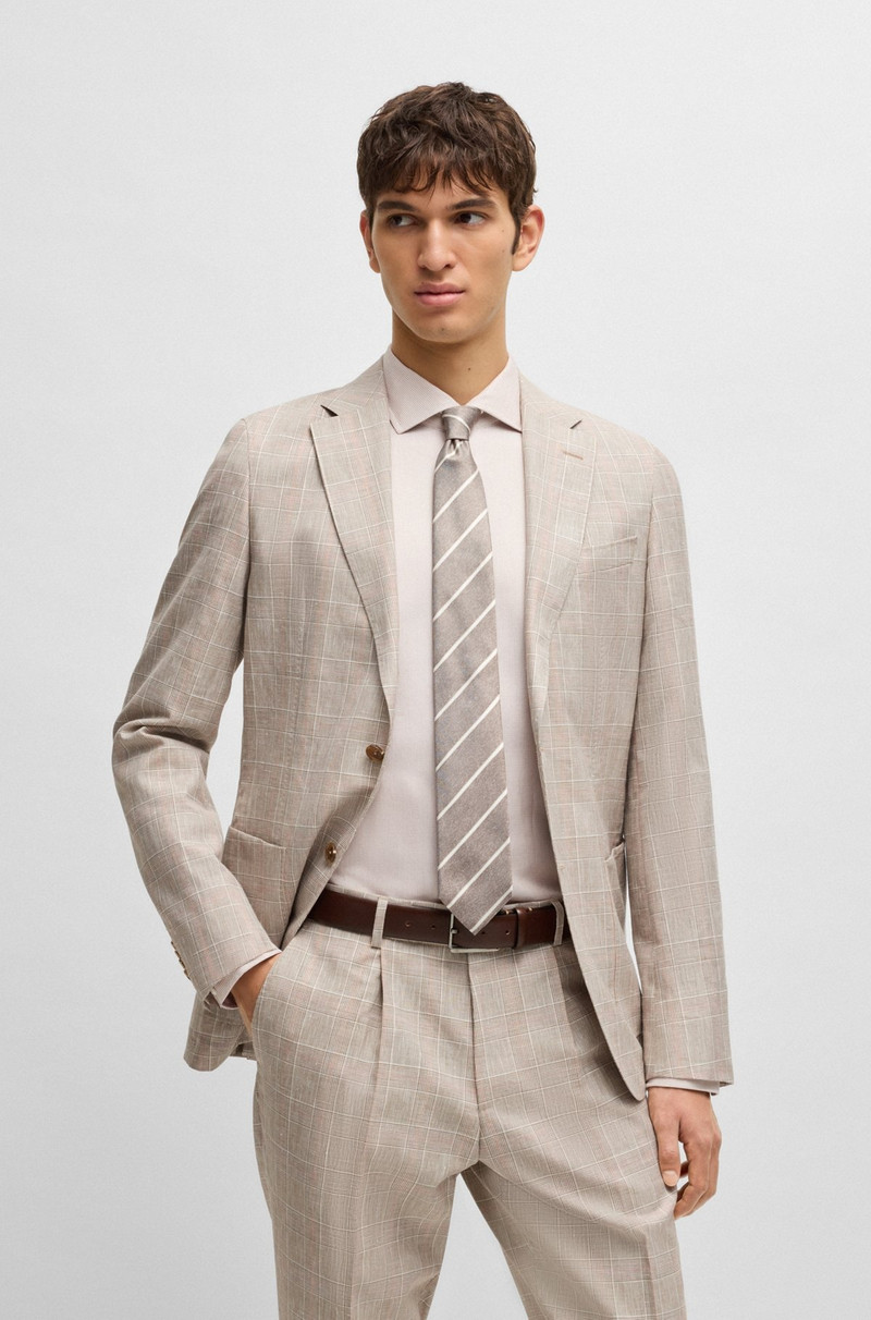 BOSS STRIPED TIE IN ITALIAN-MADE SILK outlook
