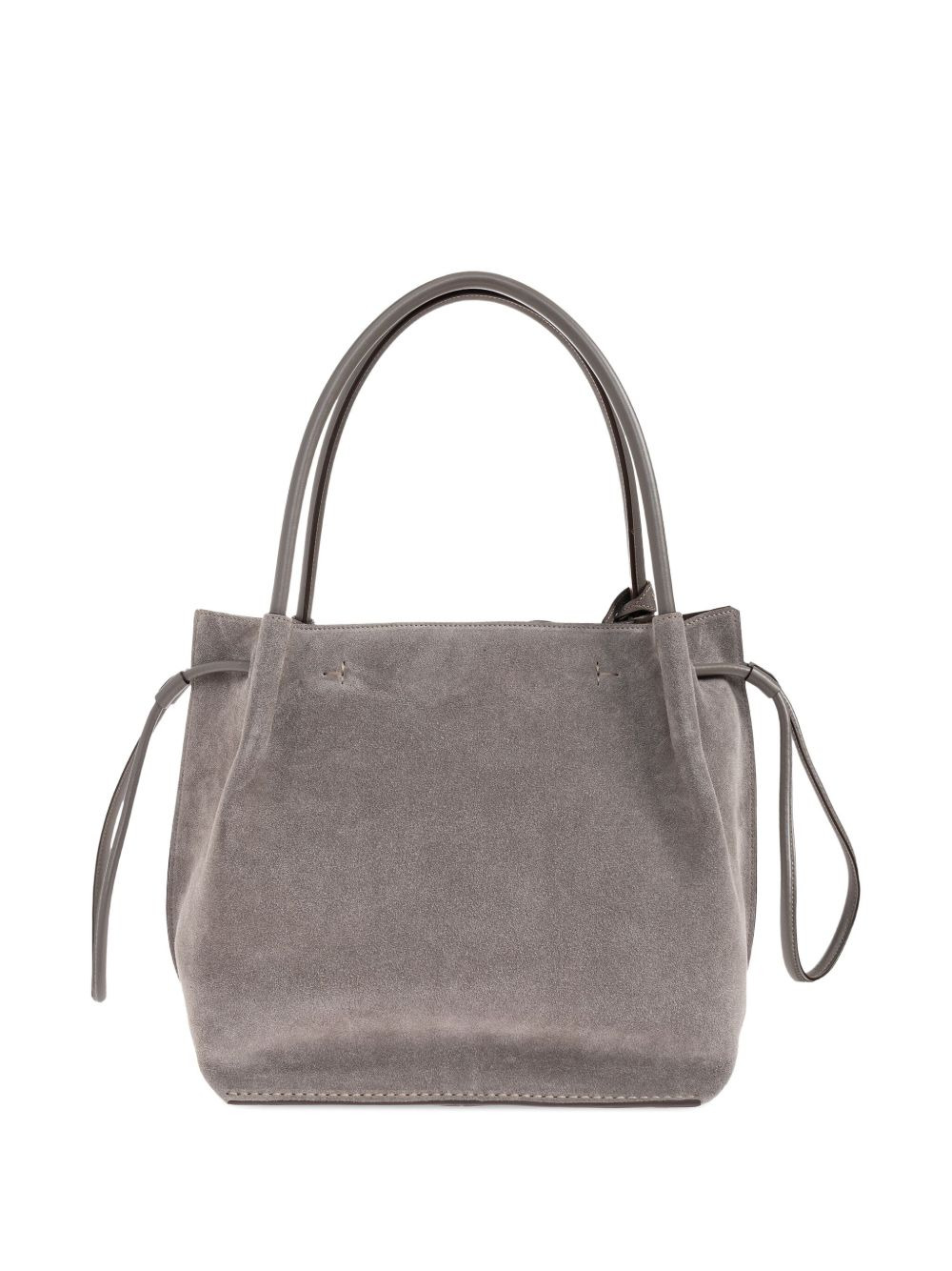 drawstring suede tote bag - 3