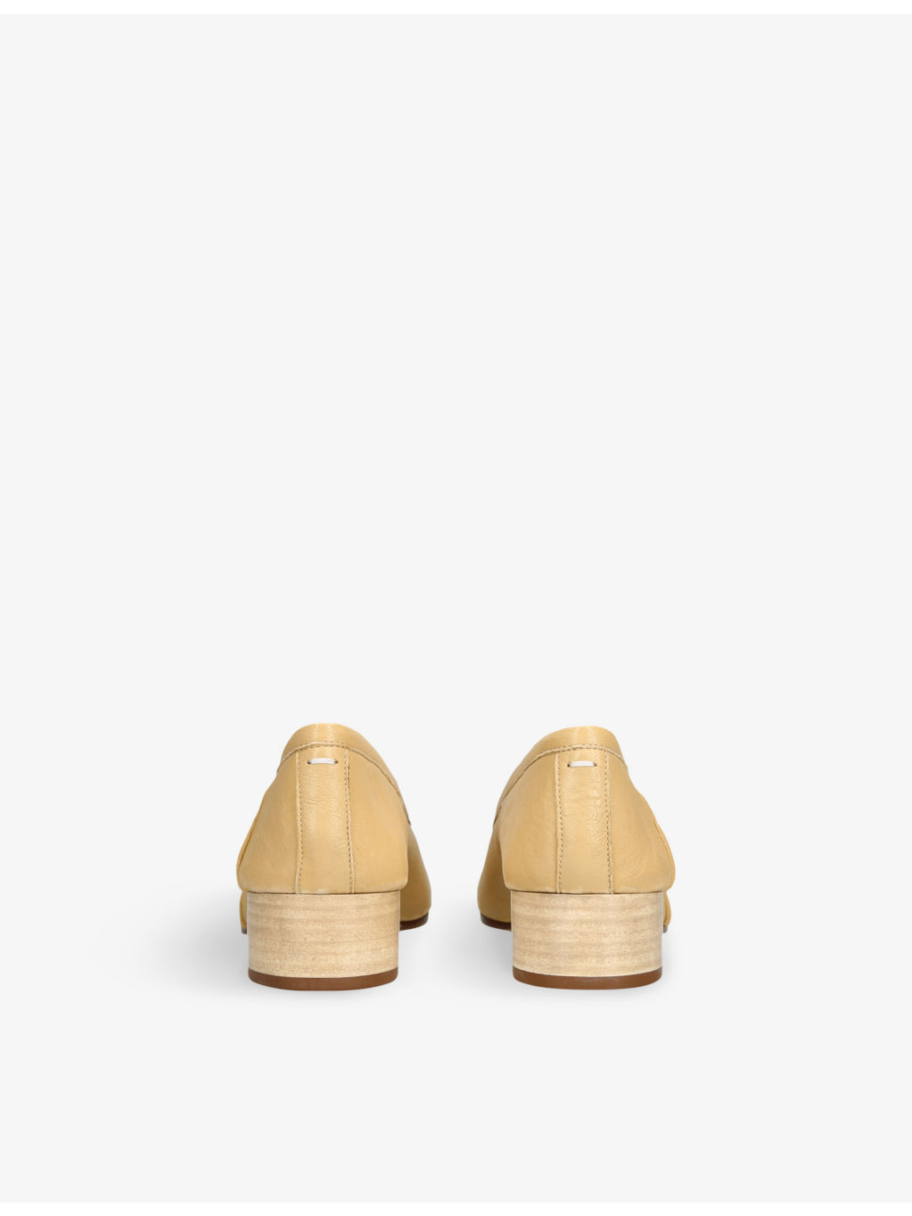 Tabi Ballerina Leather Heeled Shoes - 4