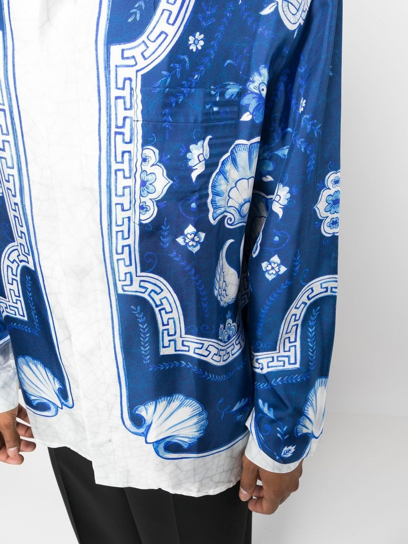 embroidered button-down silk shirt 5