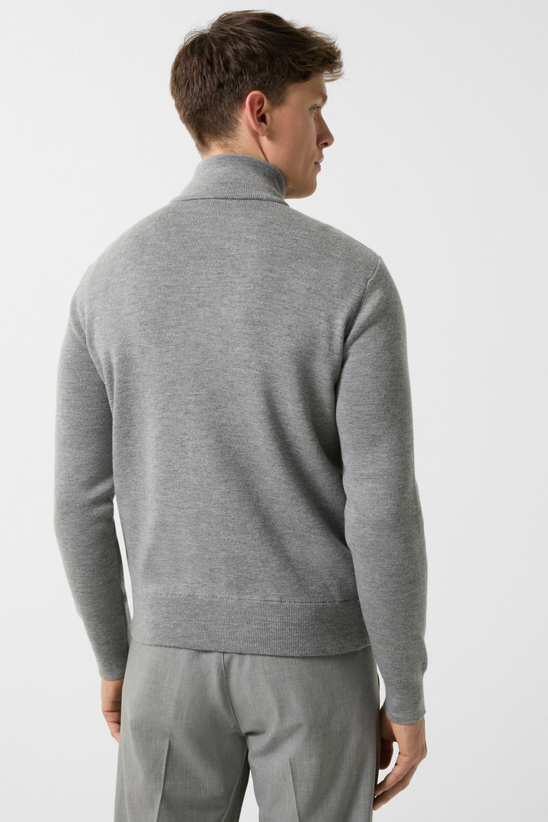 BOGNER Zisco Hybrid knit jacket in Gray outlook