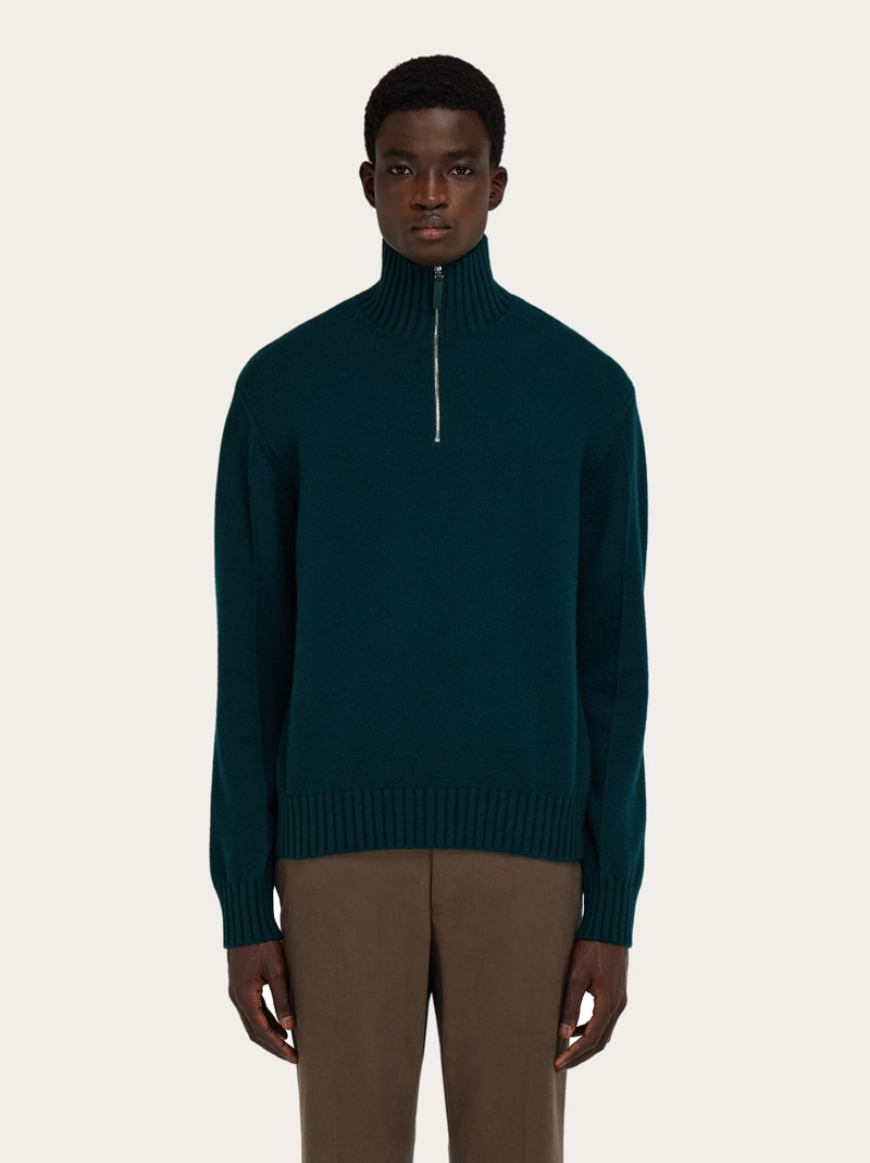FERRAGAMO High neck cashmere pullover outlook