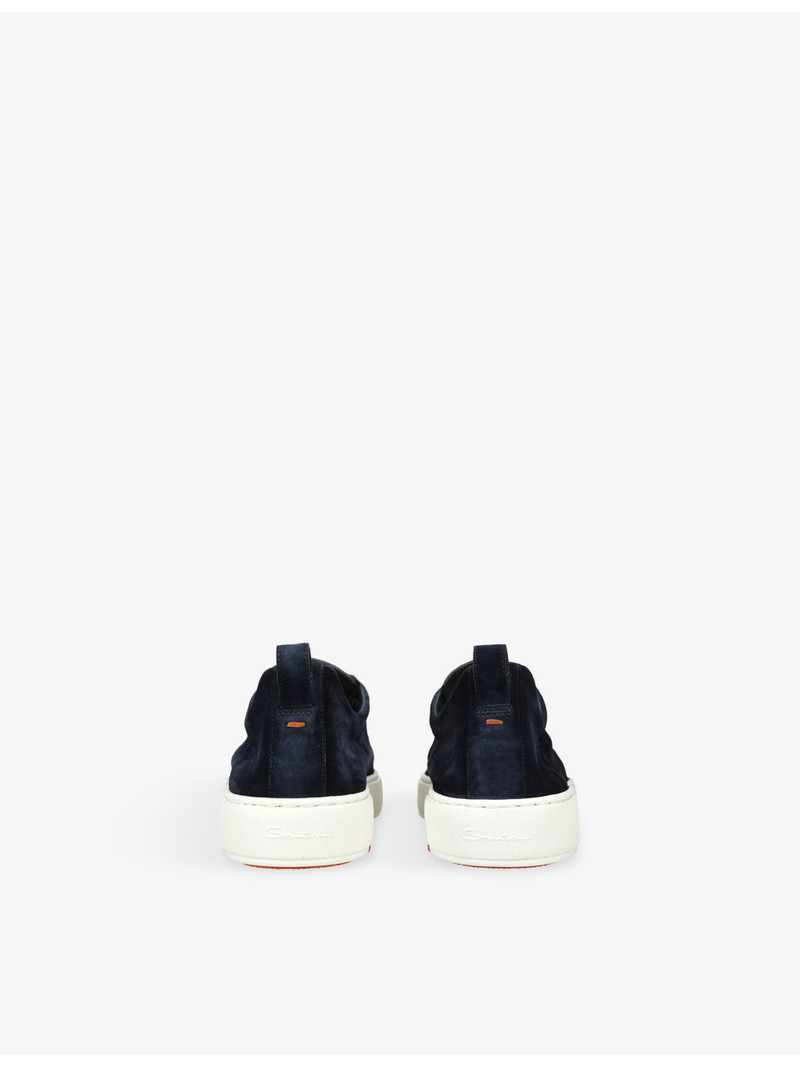 Santoni Victory Unlined Suede Trainers outlook