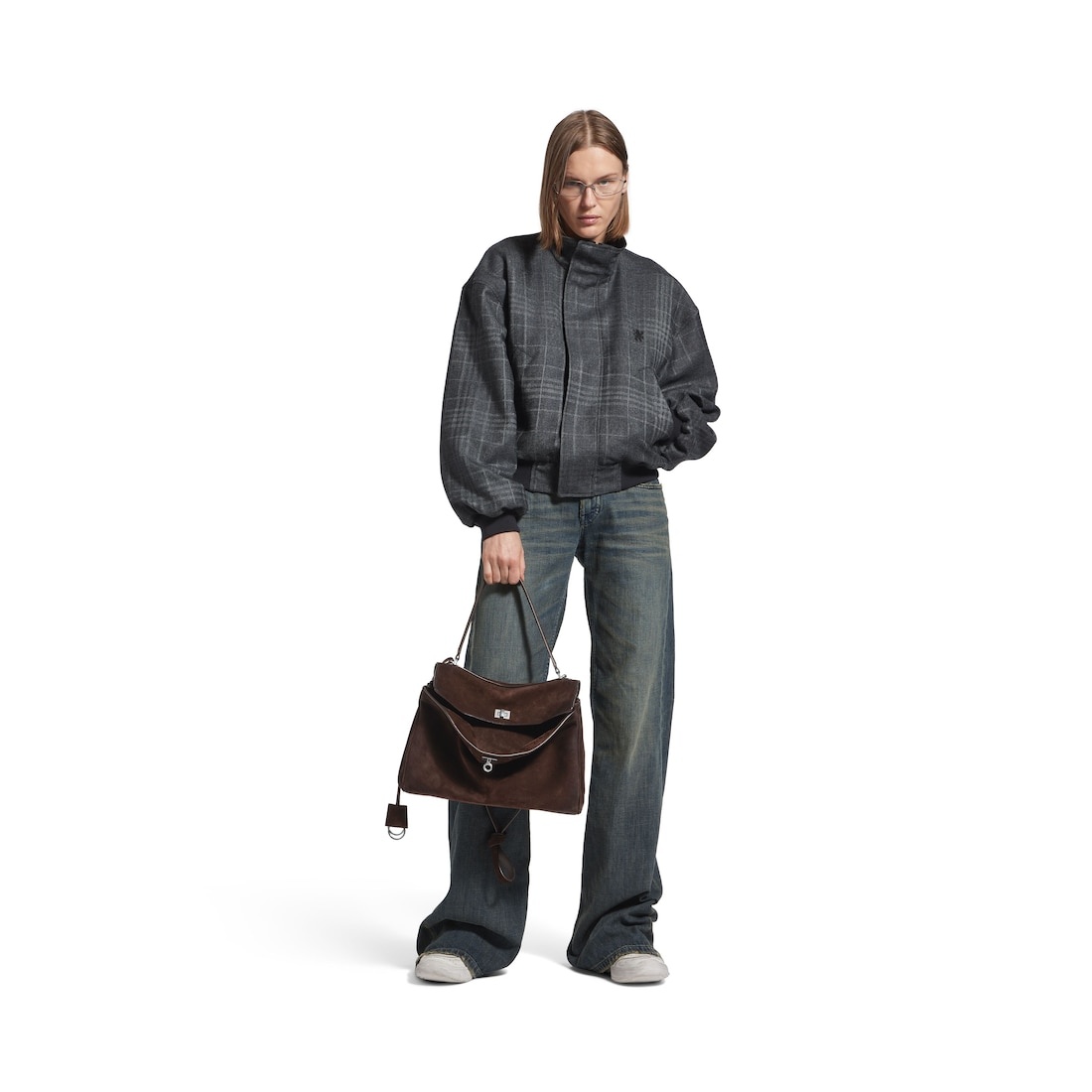 Women's Rodeo Handbag Medium in Light Espresso - 7