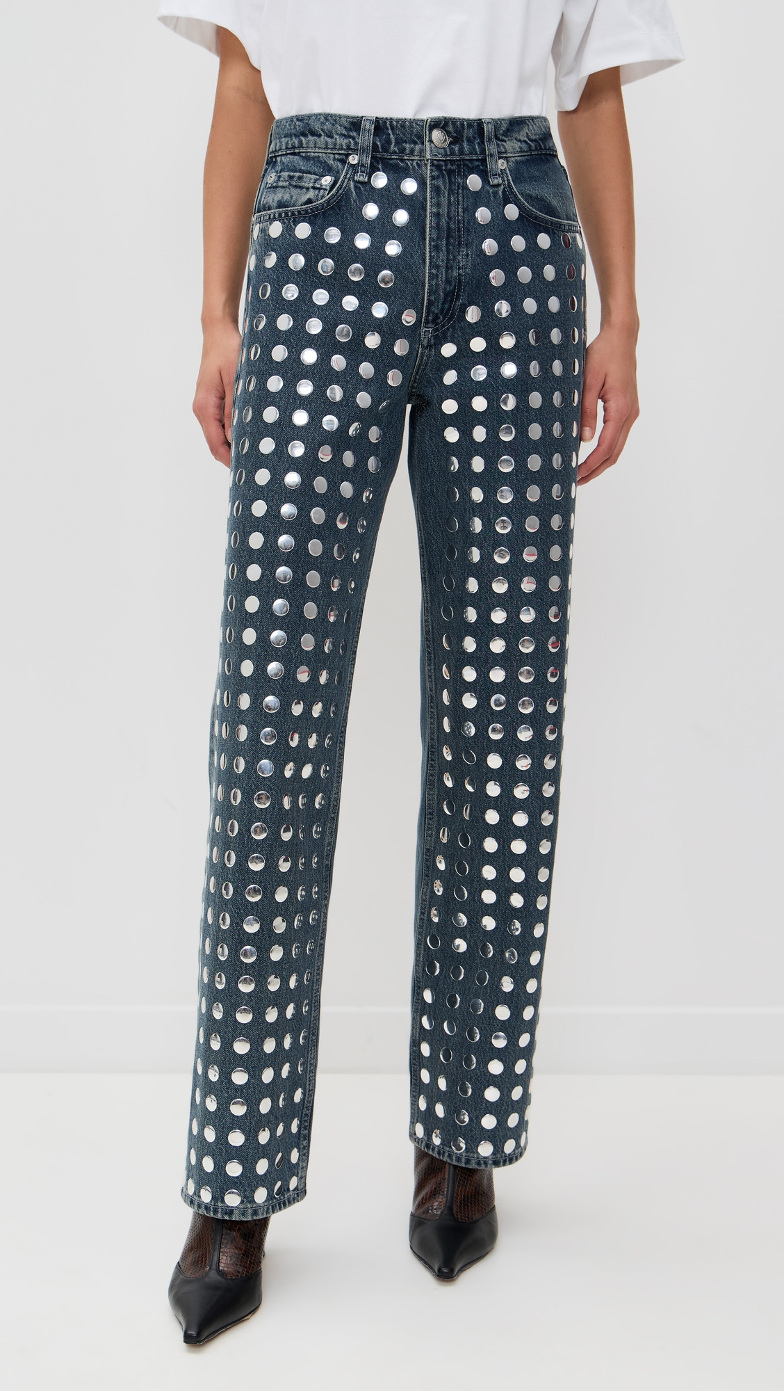 Shea High Rise Full Relaxed Straight Jeans - 6