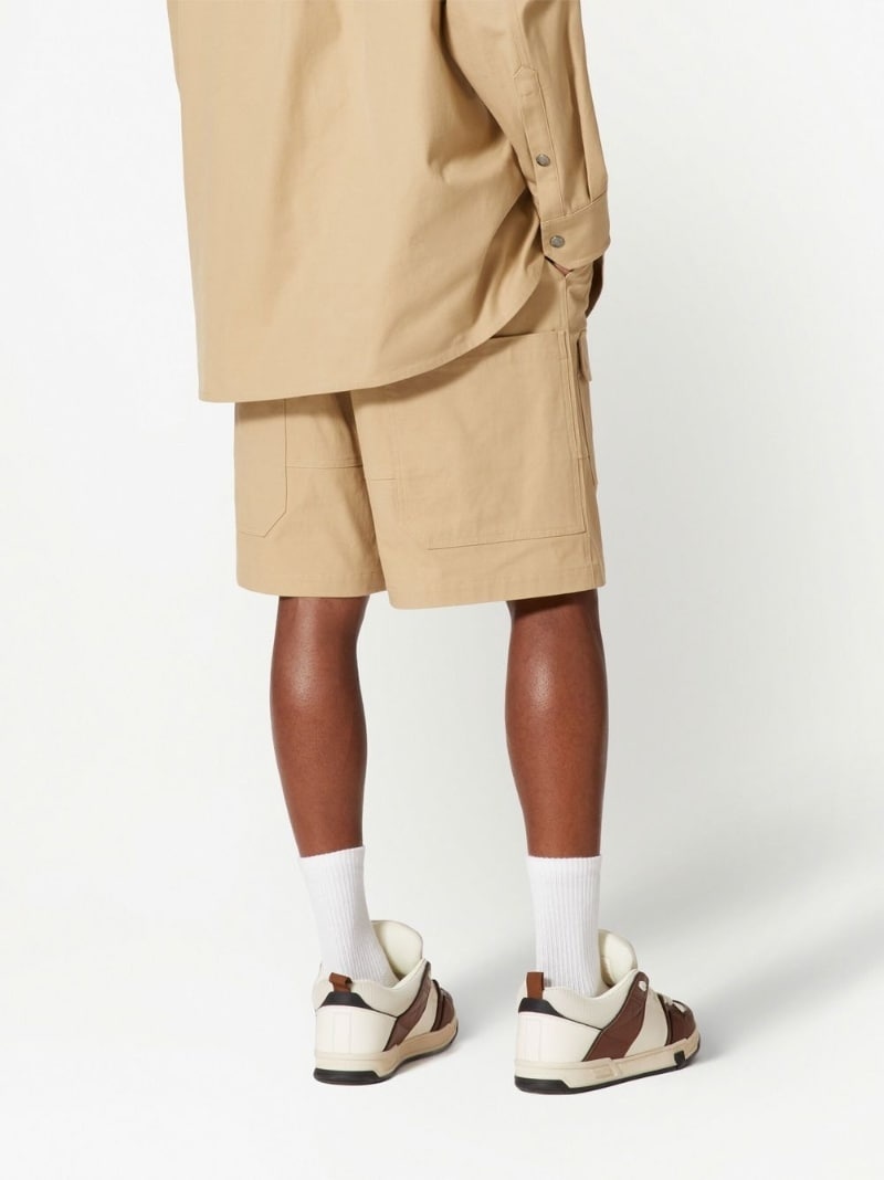leather-pocket Bermuda shorts - 4