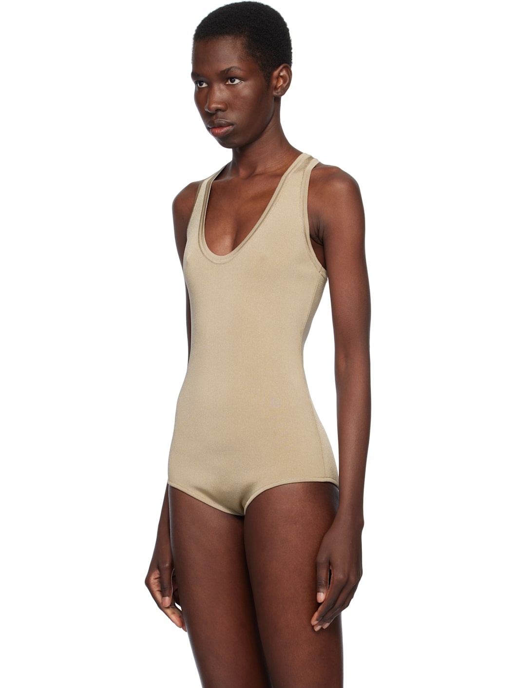 Khaki Knitted Bodysuit - 4