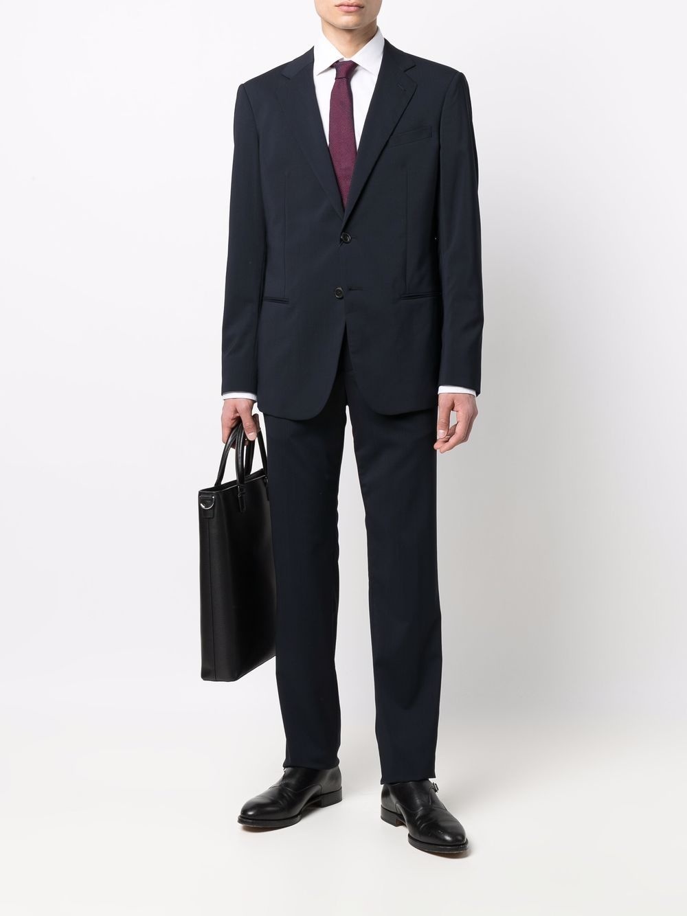 single-breasted tailored suit - 2