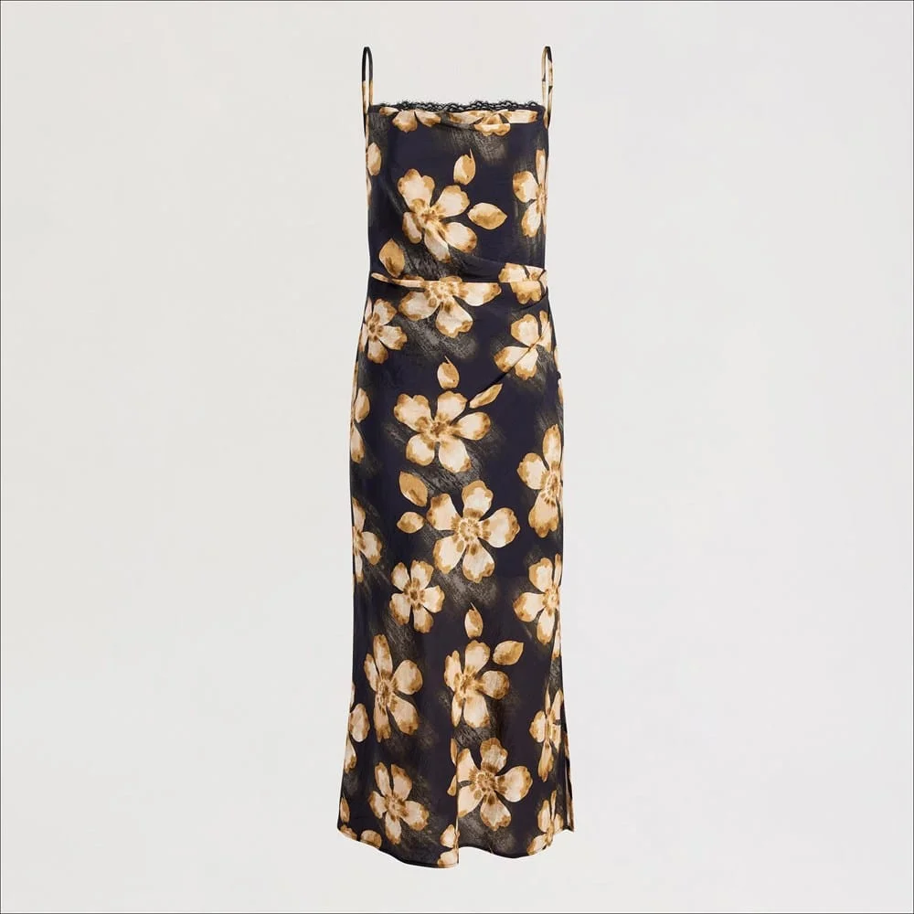 Floral Lace Maxi Dress - 1