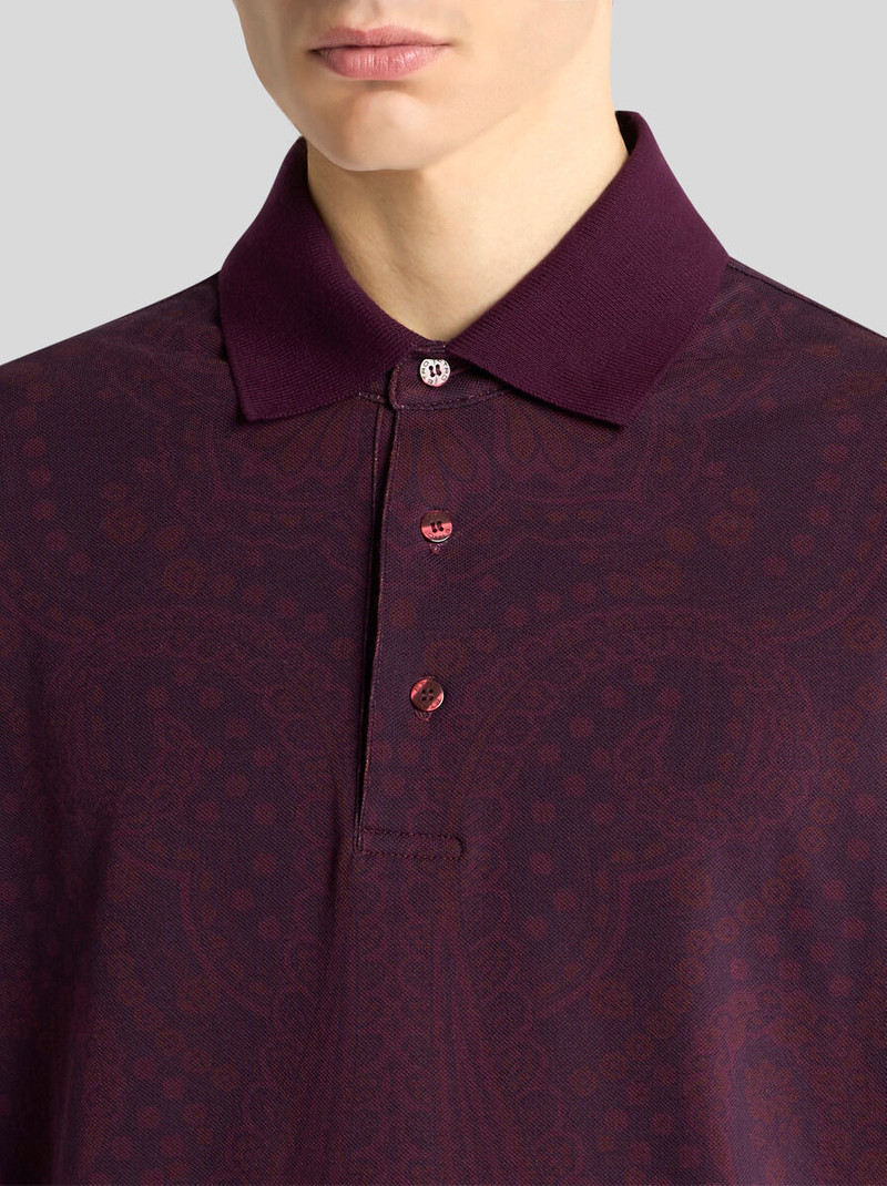 Etro PAISLEY COTTON POLO SHIRT outlook
