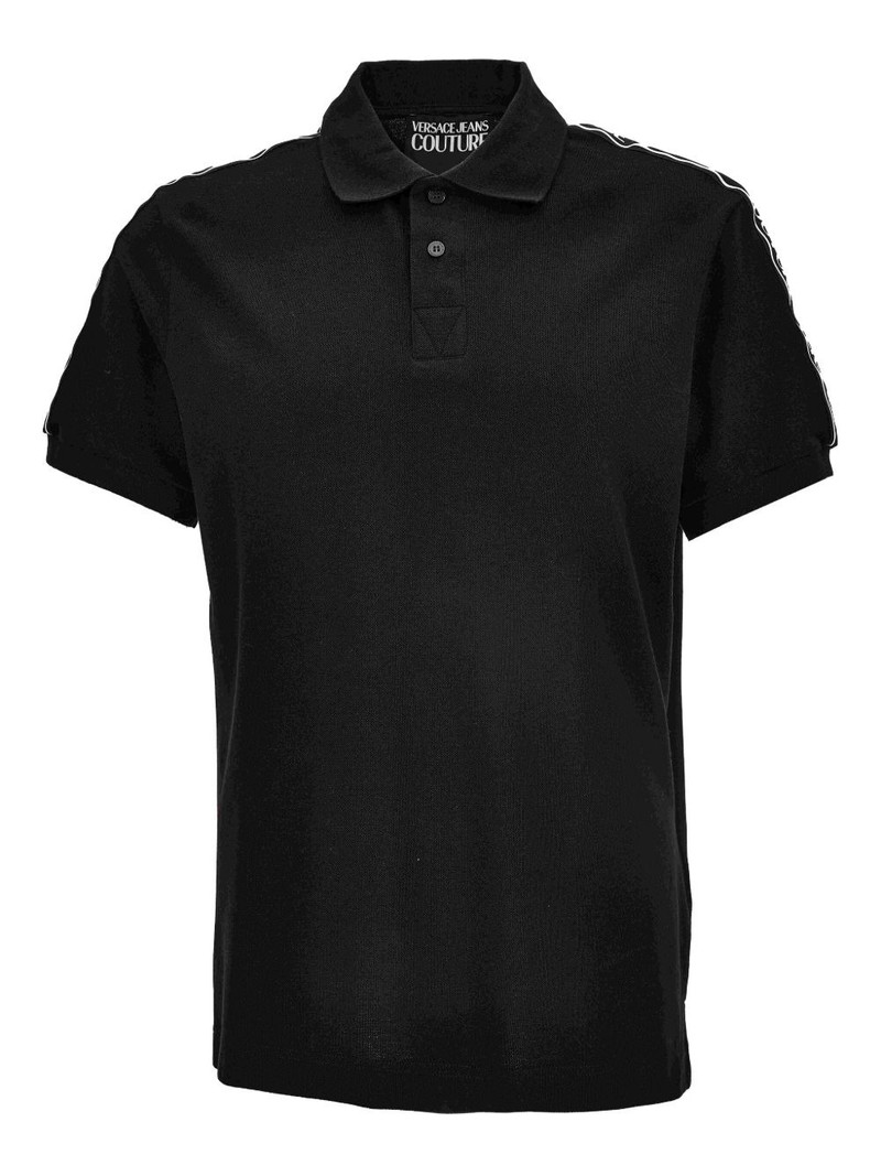 tape-detail polo shirt 1