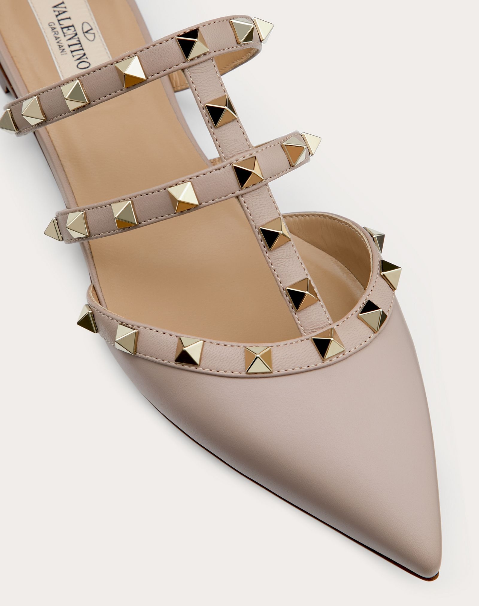 Rockstud Calfskin Mule - 5