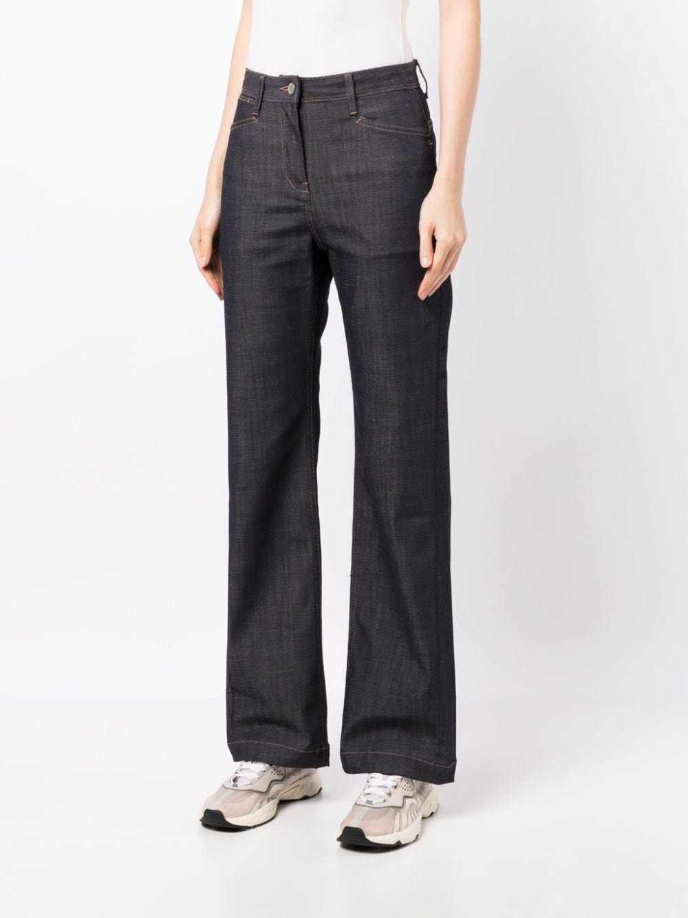mid-rise flared jeans - 3