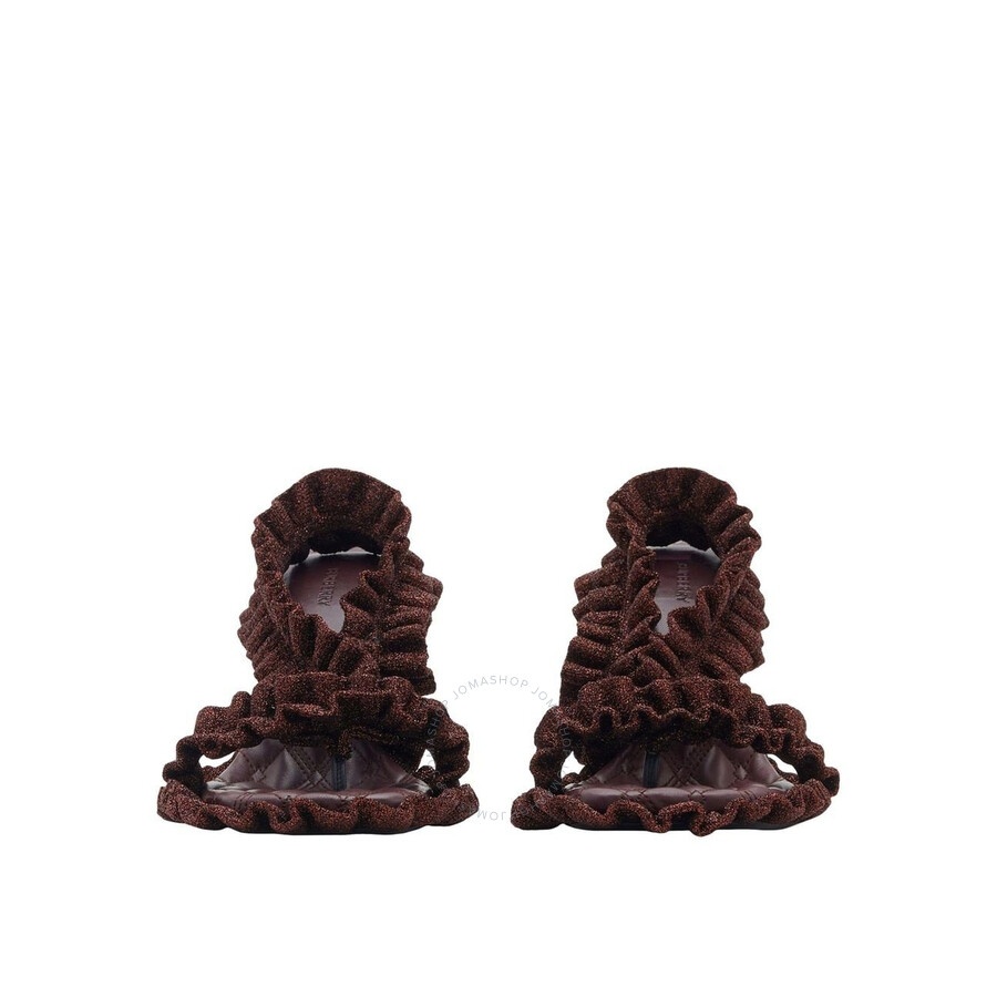 Burberry Metallic Ruff Heeled Sandals - 2