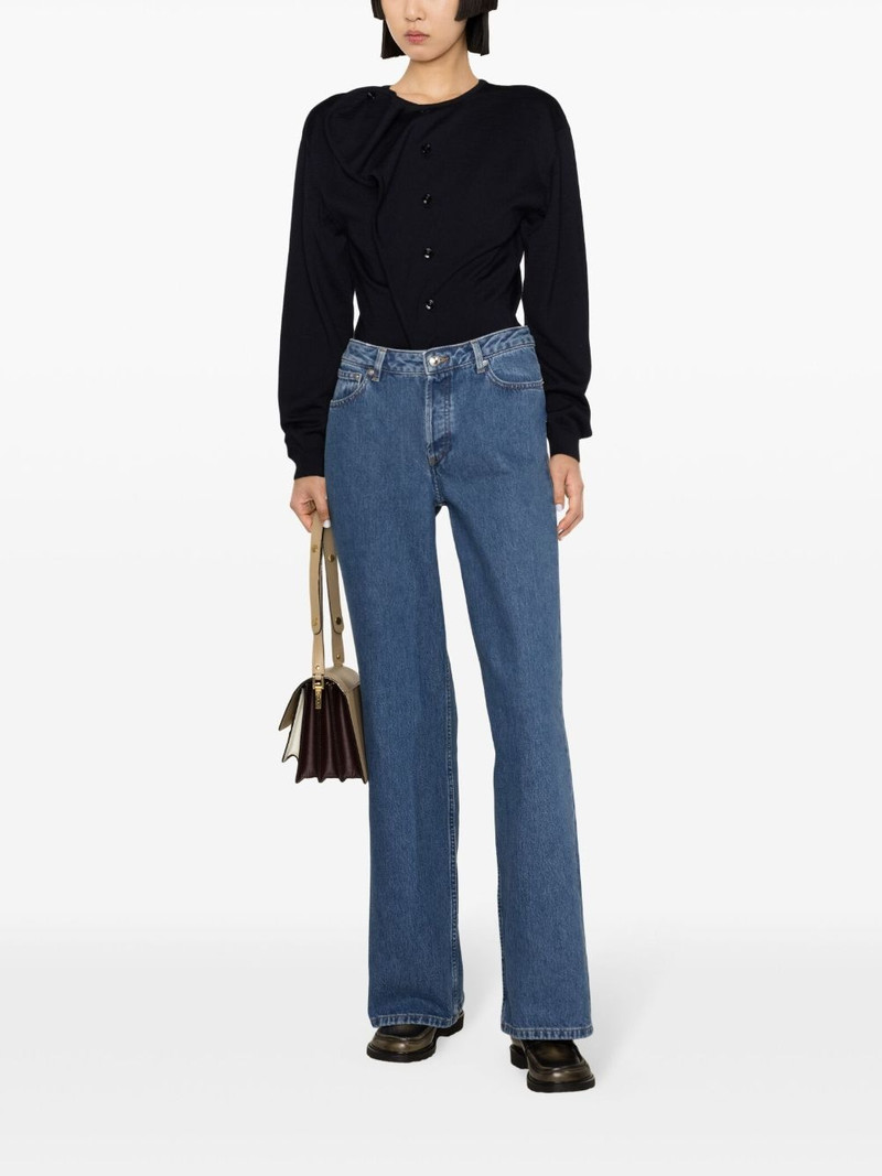 A.P.C. Elisabeth high-rise wide-leg jeans outlook