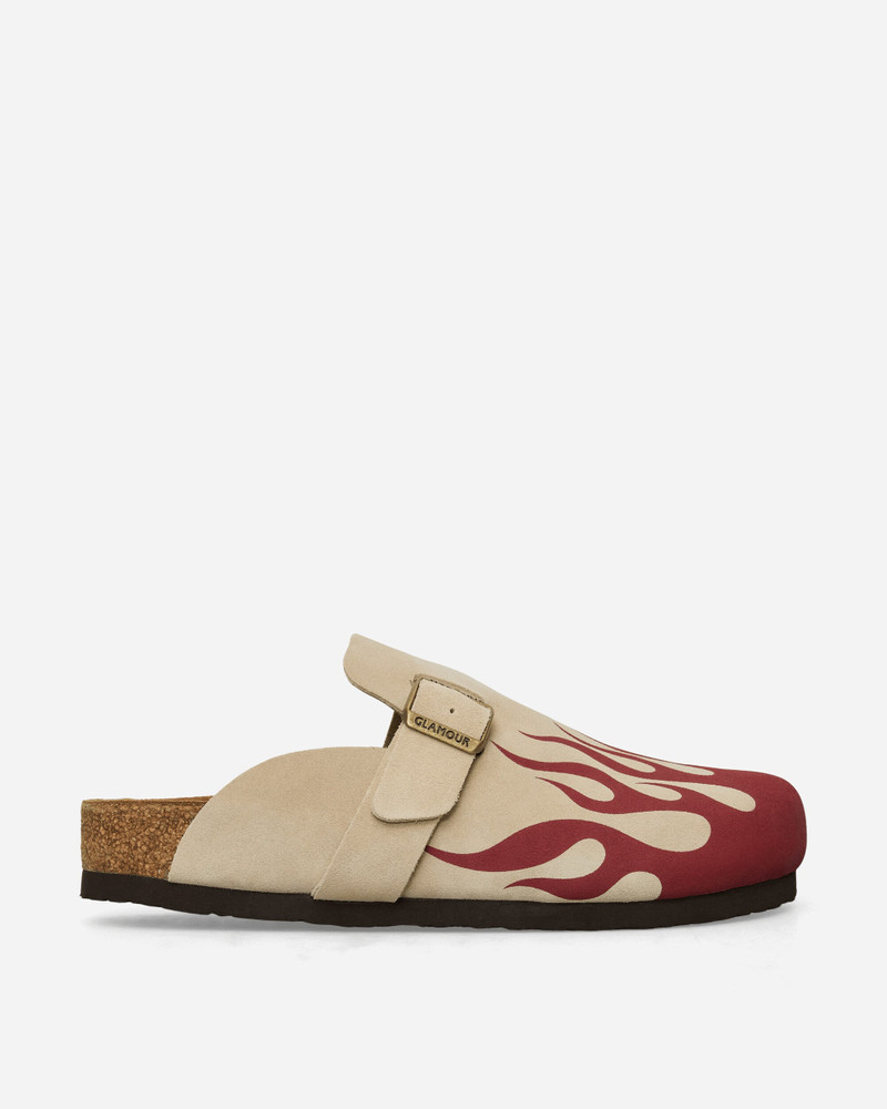 Women's Fire Pattern Sandals Beige 2