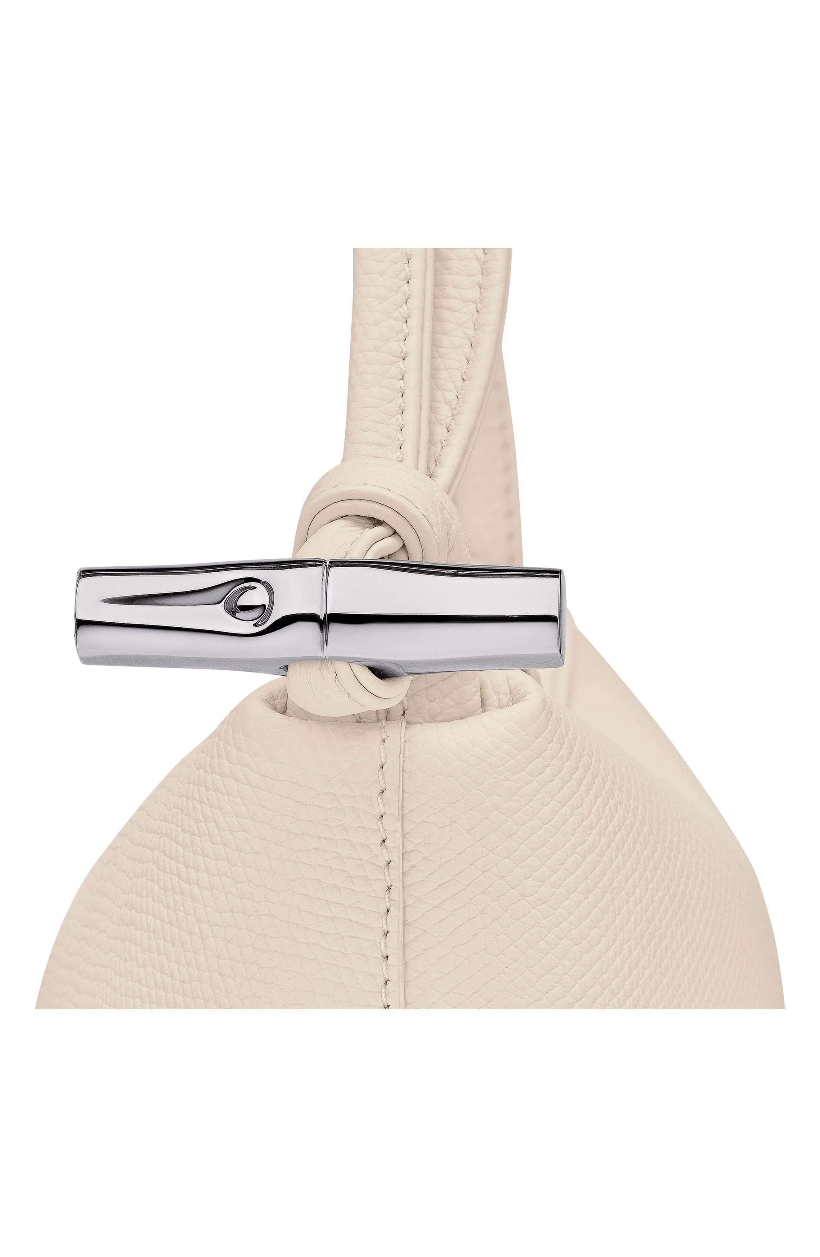 Longchamp Medium Le Roseau Leather Shoulder Bag in Paper at Nordstrom - 5