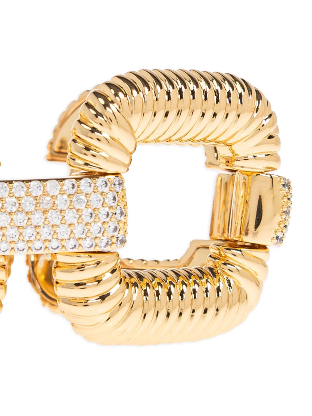 rope-detail crystal-embellished bracelet - 4