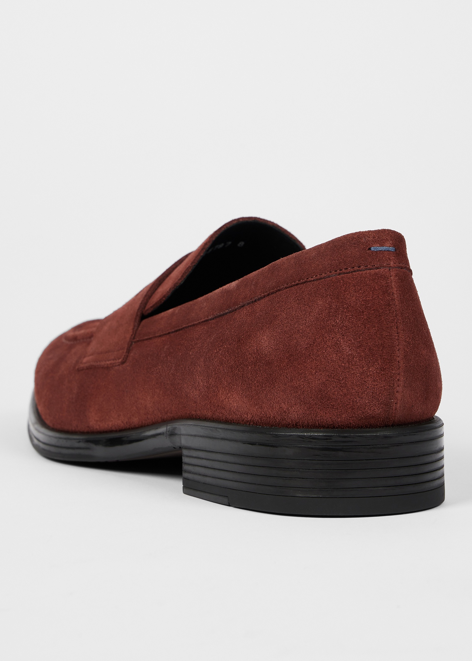 Brick Red Suede 'Pierce' Loafers - 3
