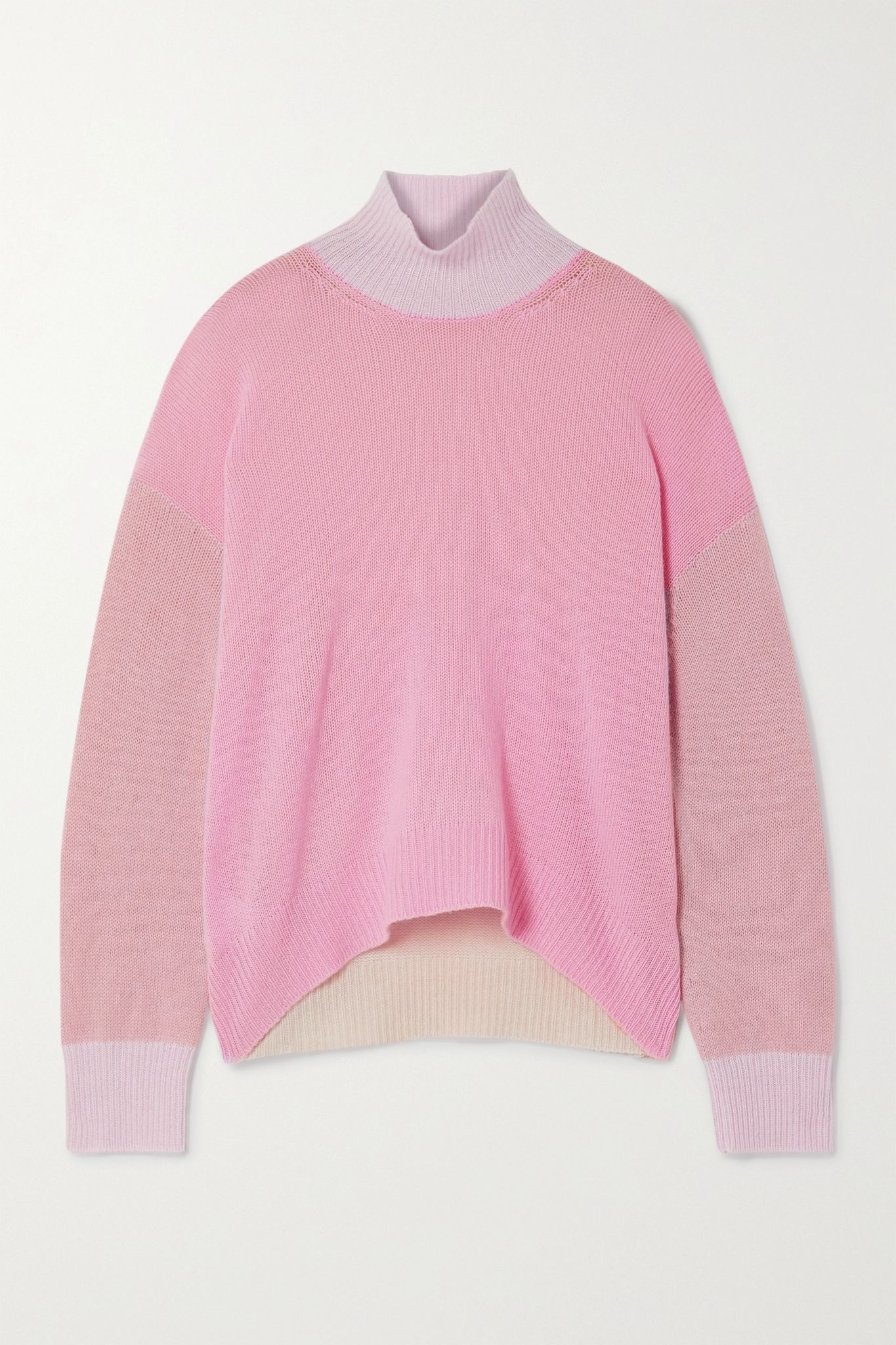 Color-block cashmere sweater - 1