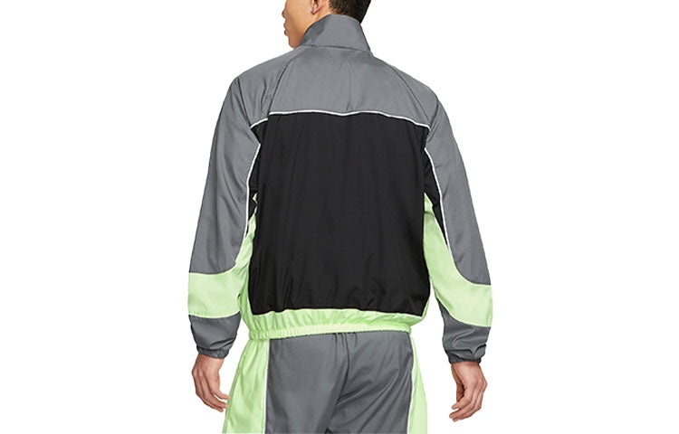 Nike Throwback Colorblock Woven Sports Basketball Stand Collar Jacket CV1932-084 - 2