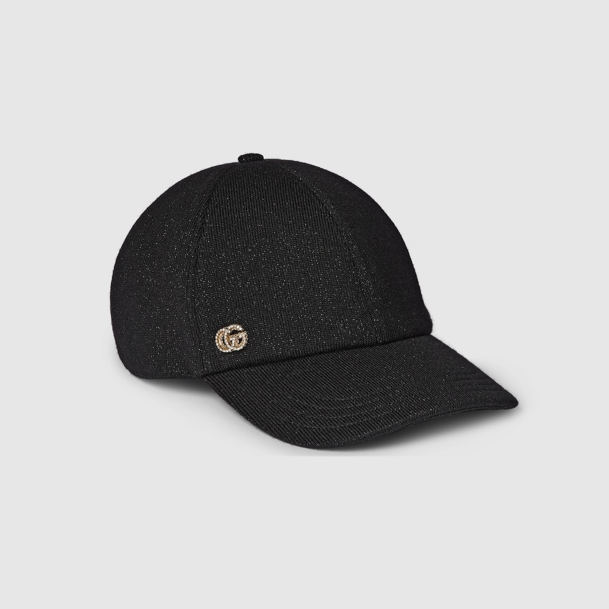 Knit wool, viscose and lamè baseball hat - 3