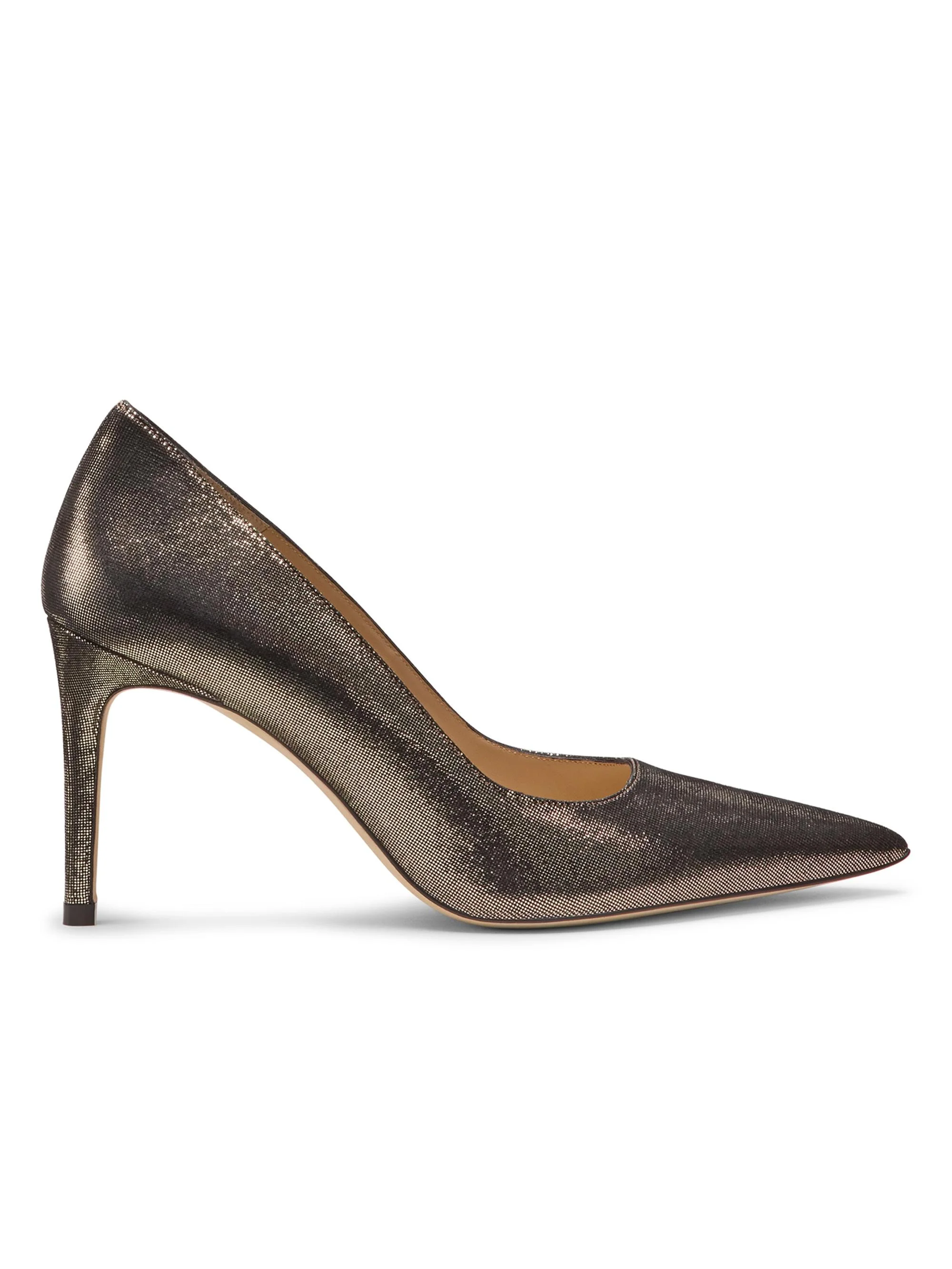 Women's Power 85MM Leather Stiletto Pumps - Platino - 1