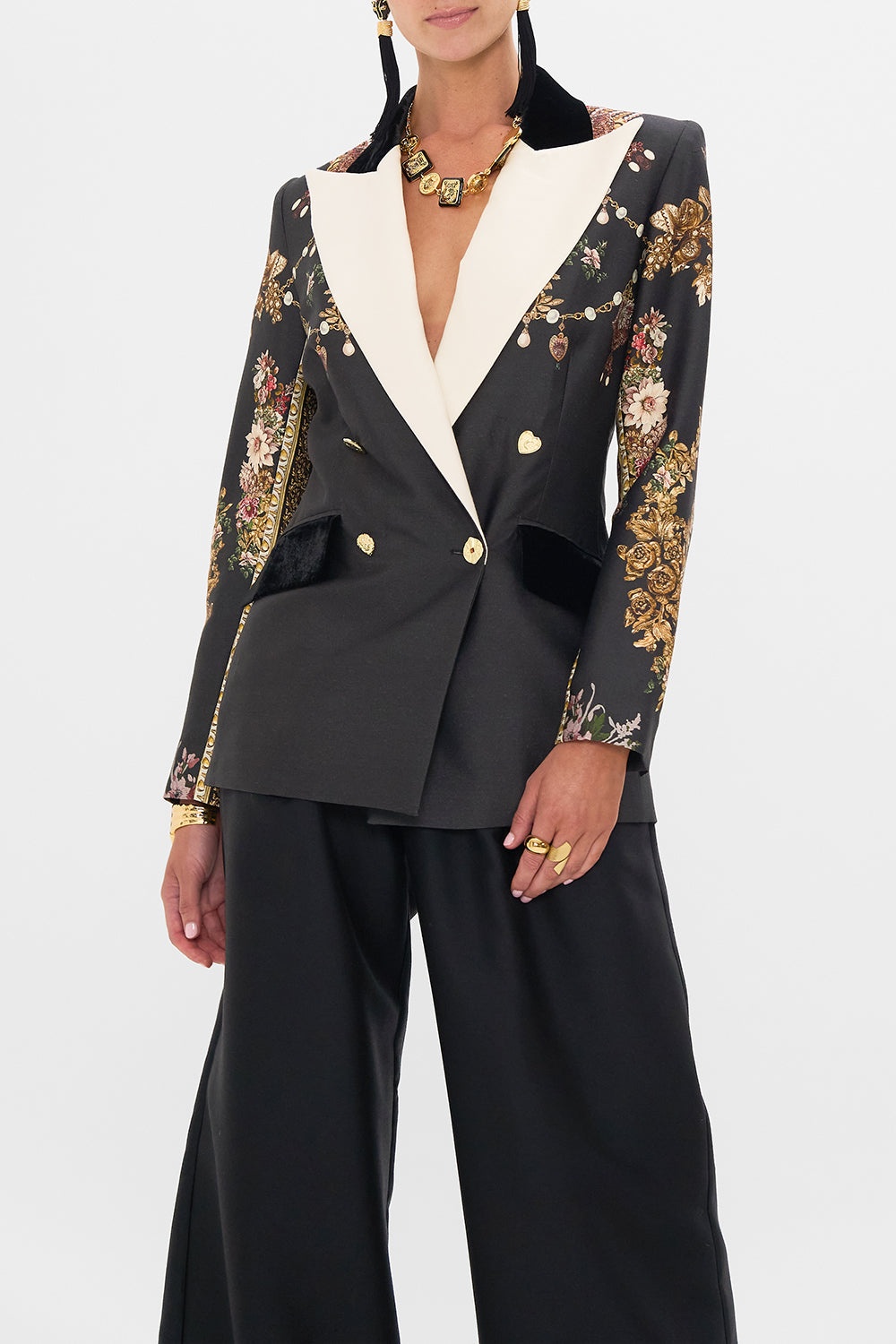 DOUBLE BREASTED SUIT JACKET - 5