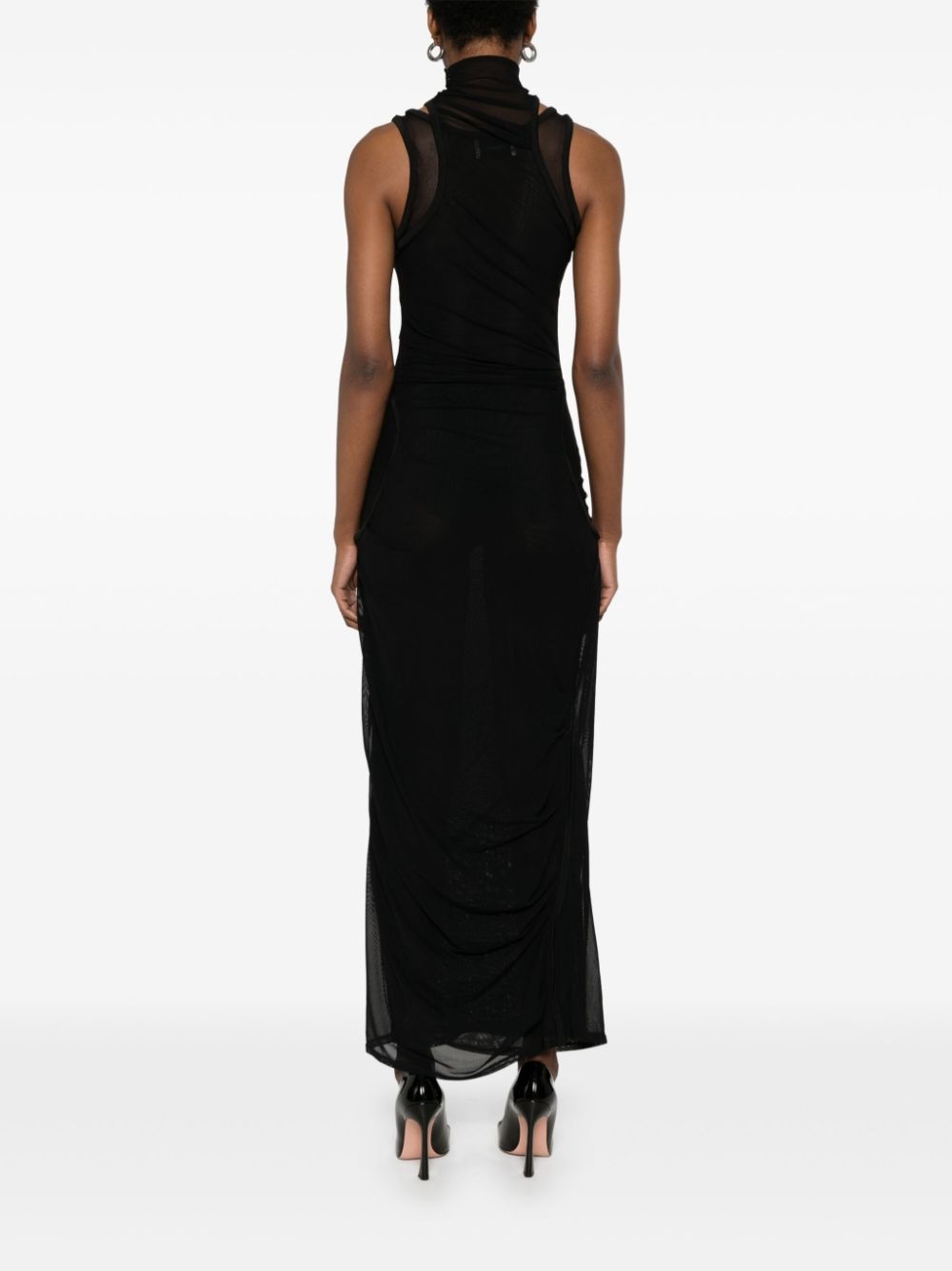 mesh maxi dress - 4