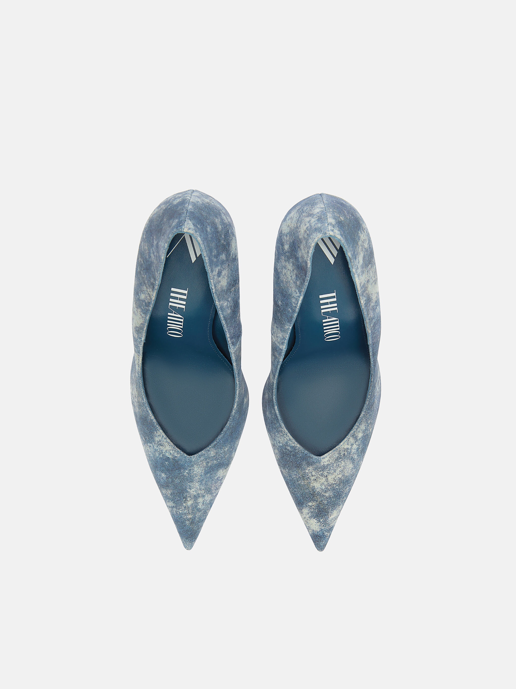 ''CHEOPE'' BLUE DENIM PUMP - 4