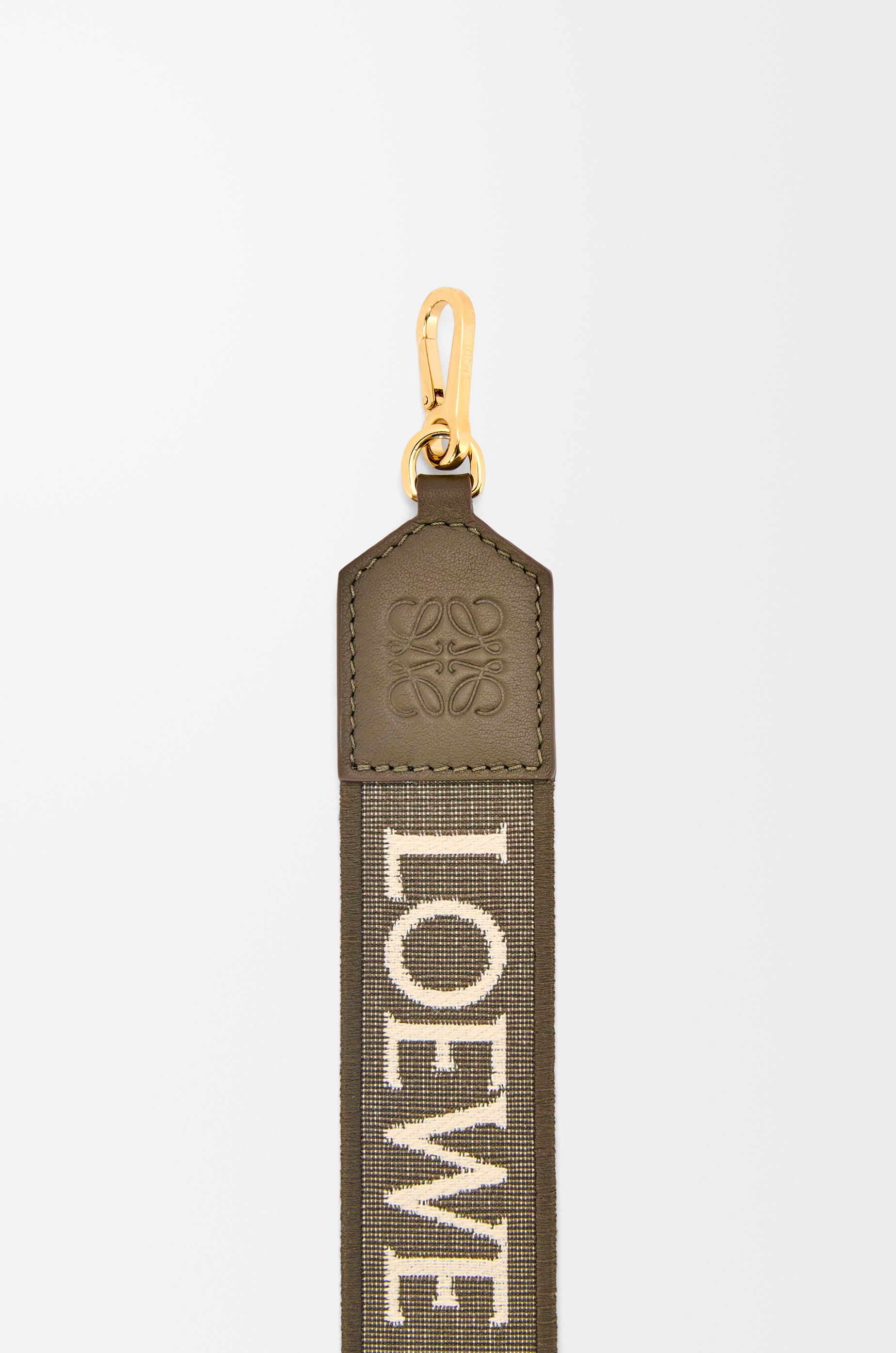 Anagram strap in jacquard and calfskin - 3