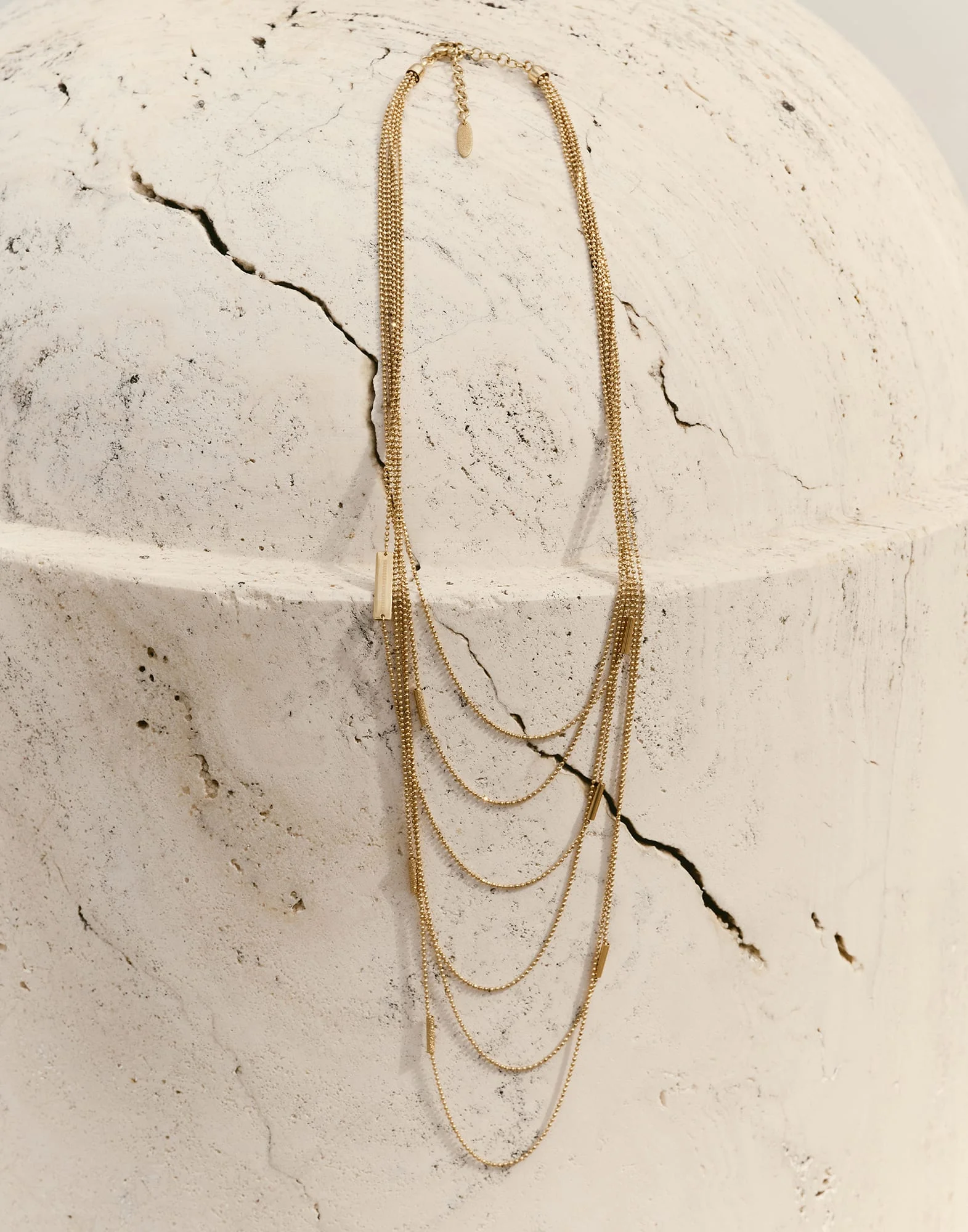 18k Gold necklace with 0.015ct Diamond - 1