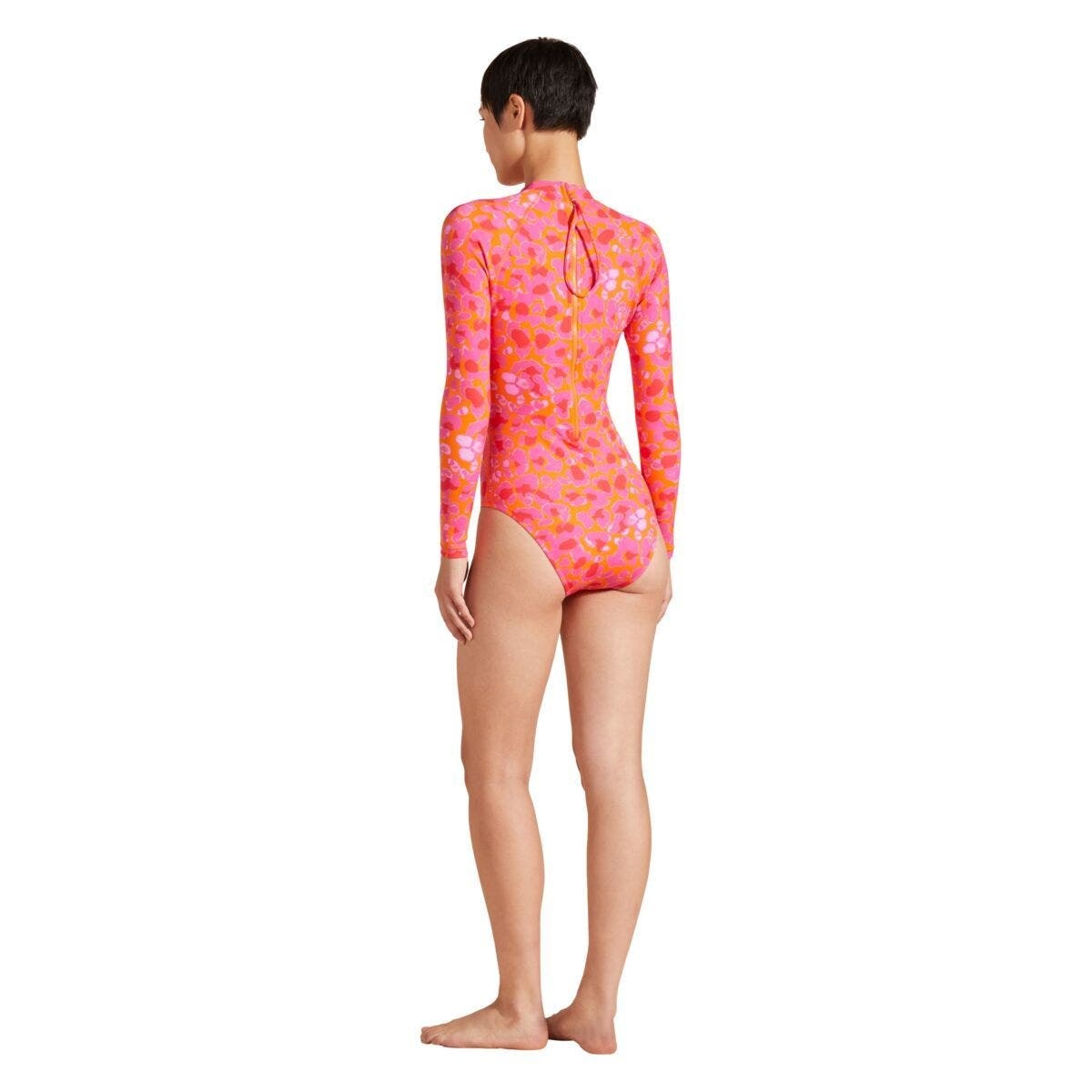 Vilebrequin Women's New Leopard One-Piece Rashguard in Abricot at Nordstrom - 2