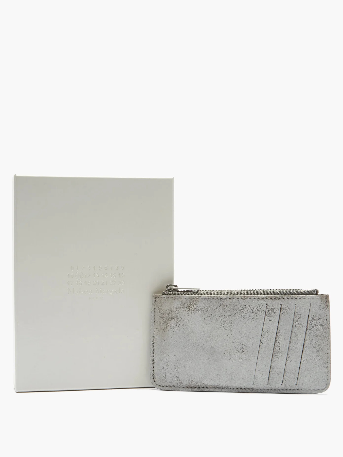 Coated zipped leather cardholder - 5