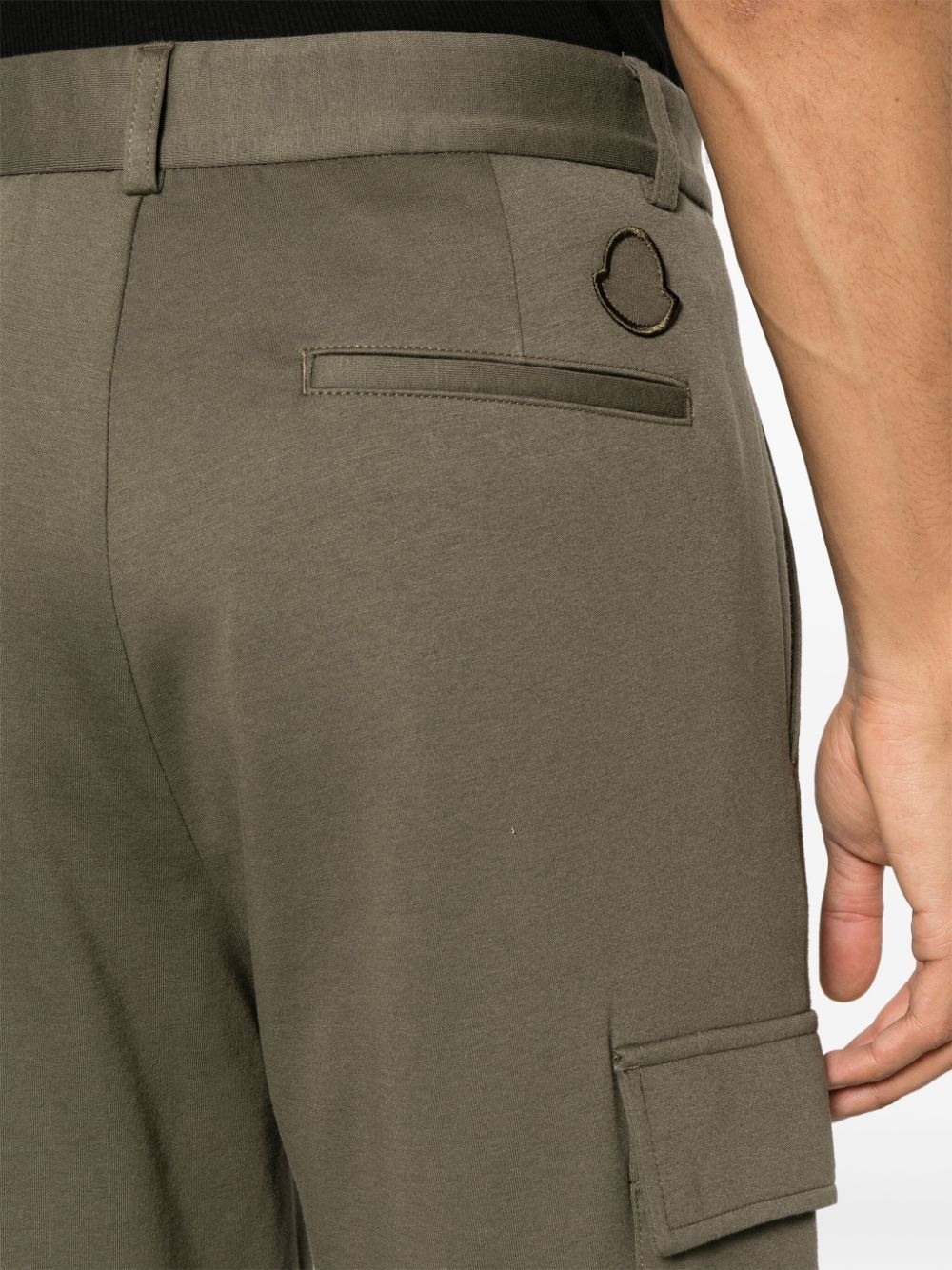 high-waist tapered cargo trousers - 5