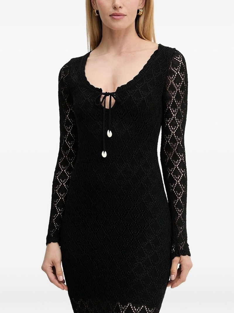lace-insert midi dress 1