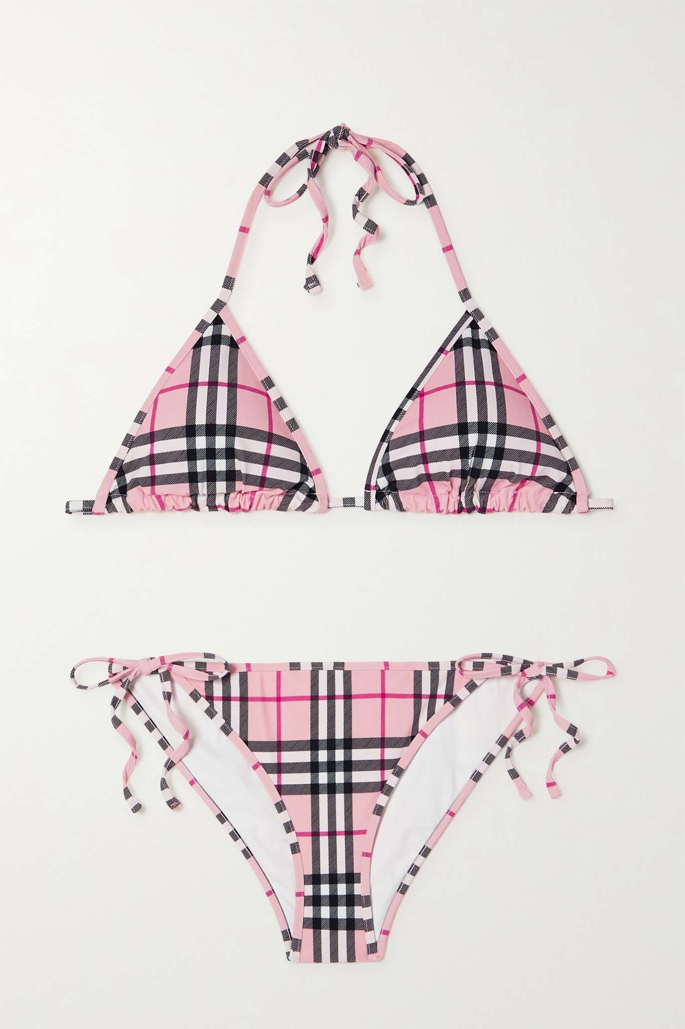 Checked triangle bikini - 1