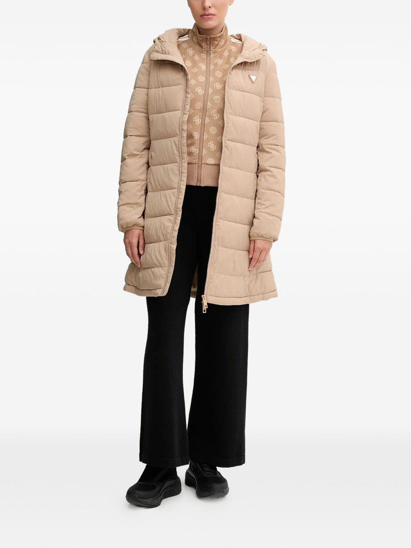 GUESS USA monogram-pattern zip-up sweatshirt outlook