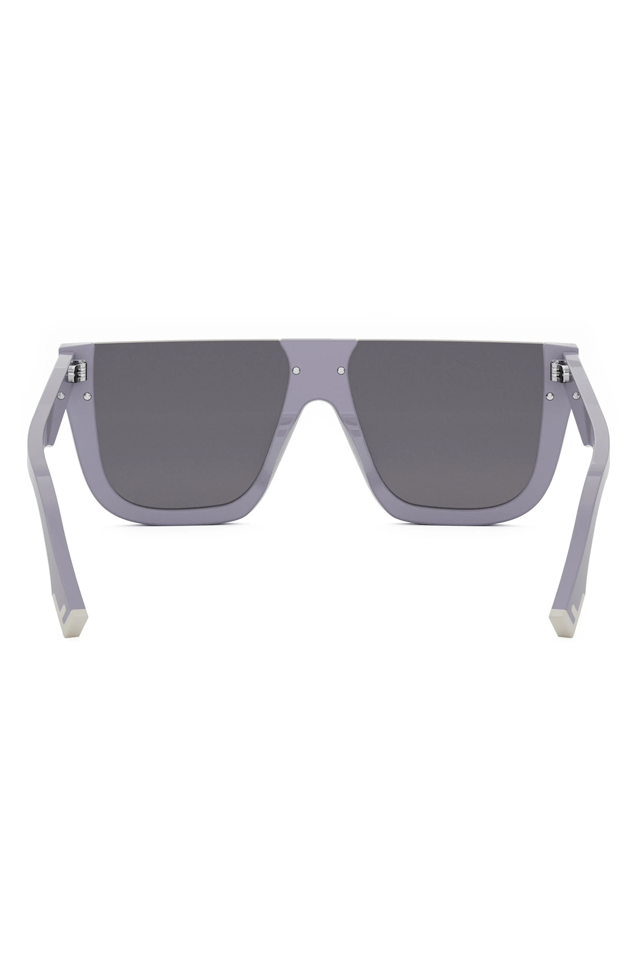 'Fendi Way Flat Top Sunglasses in Shiny Violet /Smoke - 8