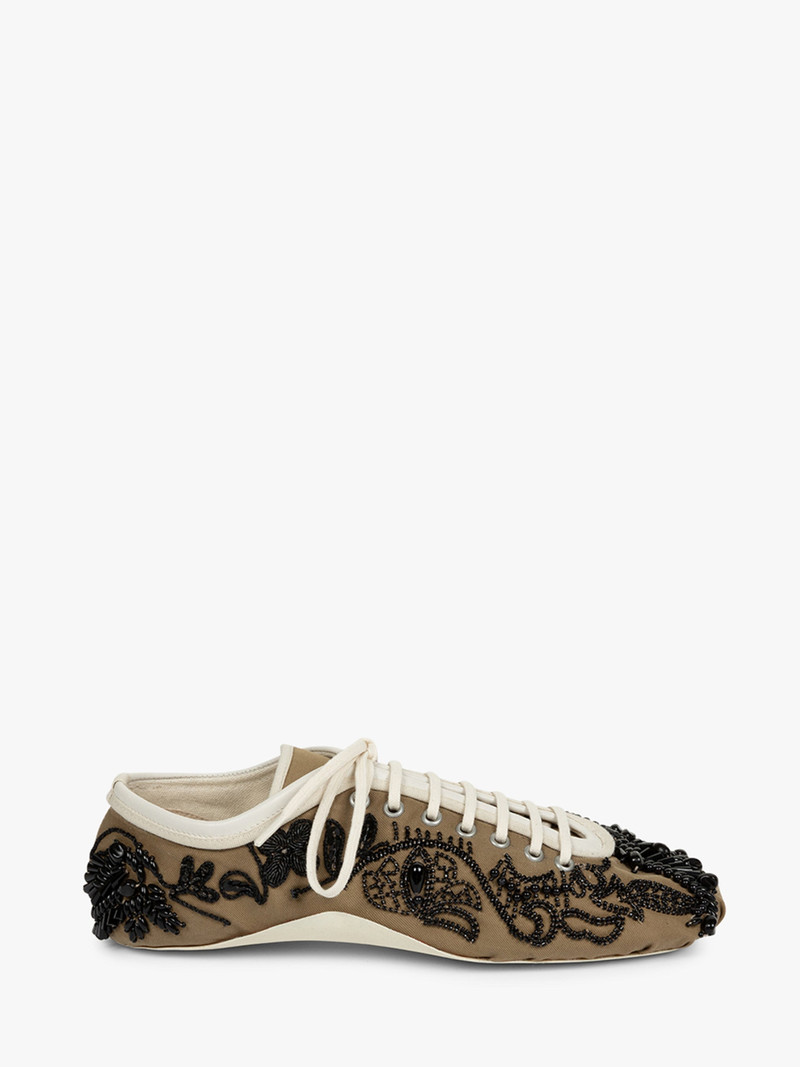 Dries Van Noten EMBROIDERED BALLERINA SNEAKER outlook
