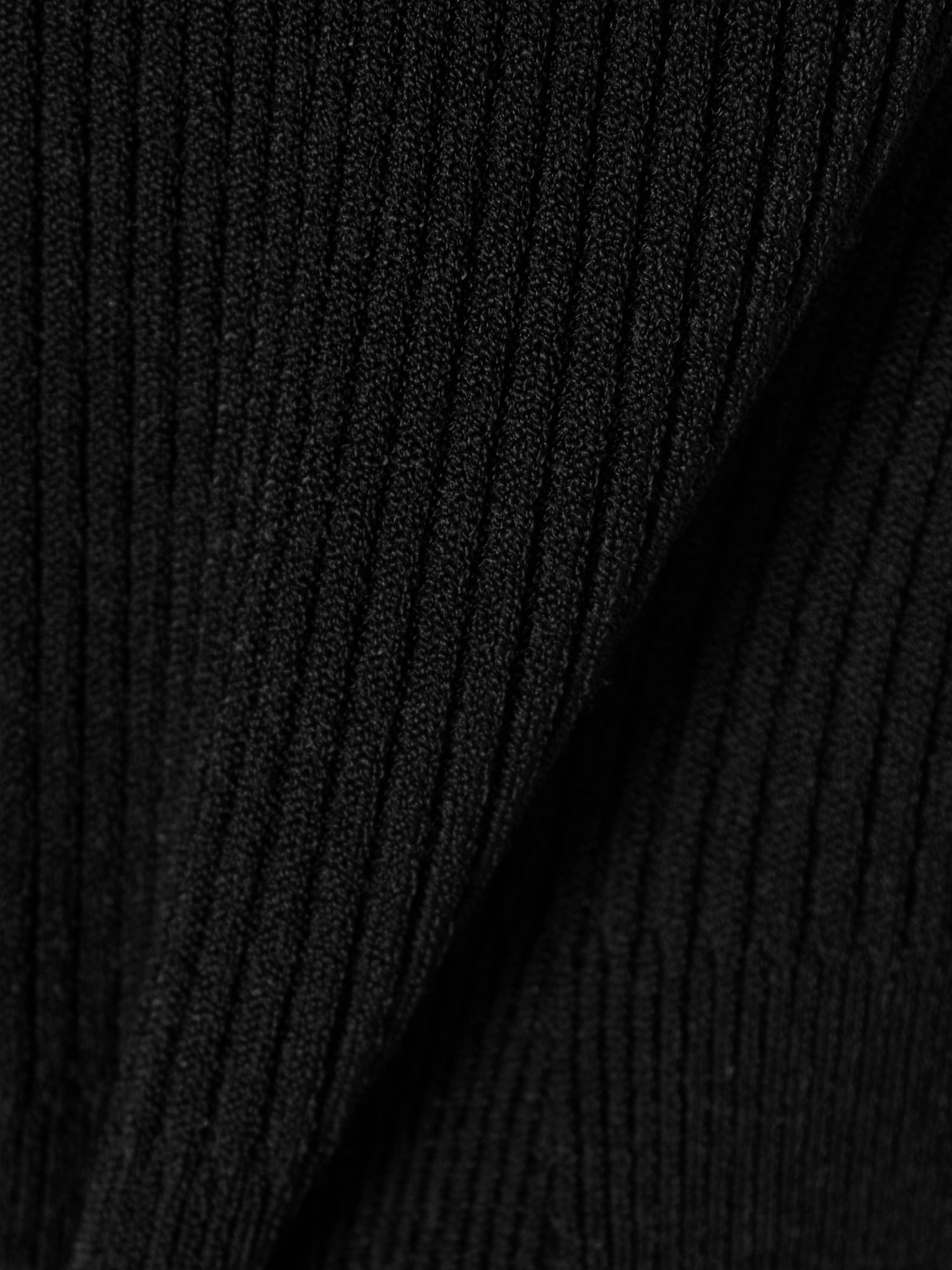 Ribbed-knit bodysuit Black - 4