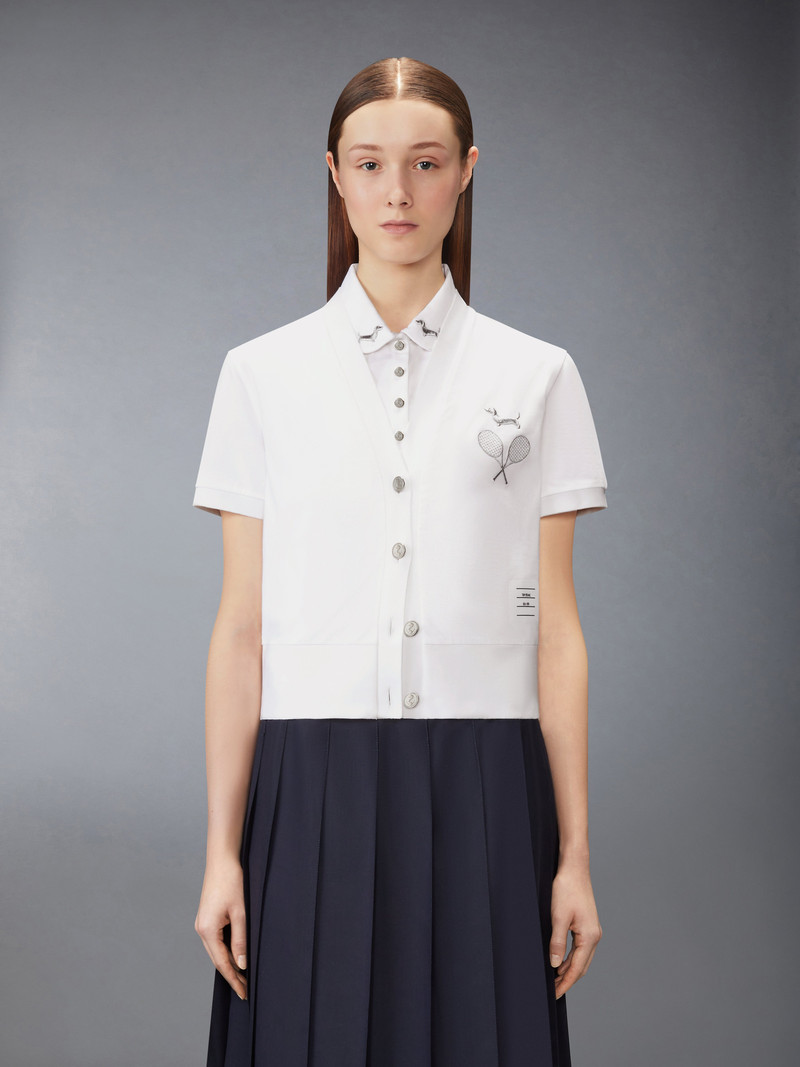 Thom Browne JERSEY EMBROIDERY CARDIGAN outlook