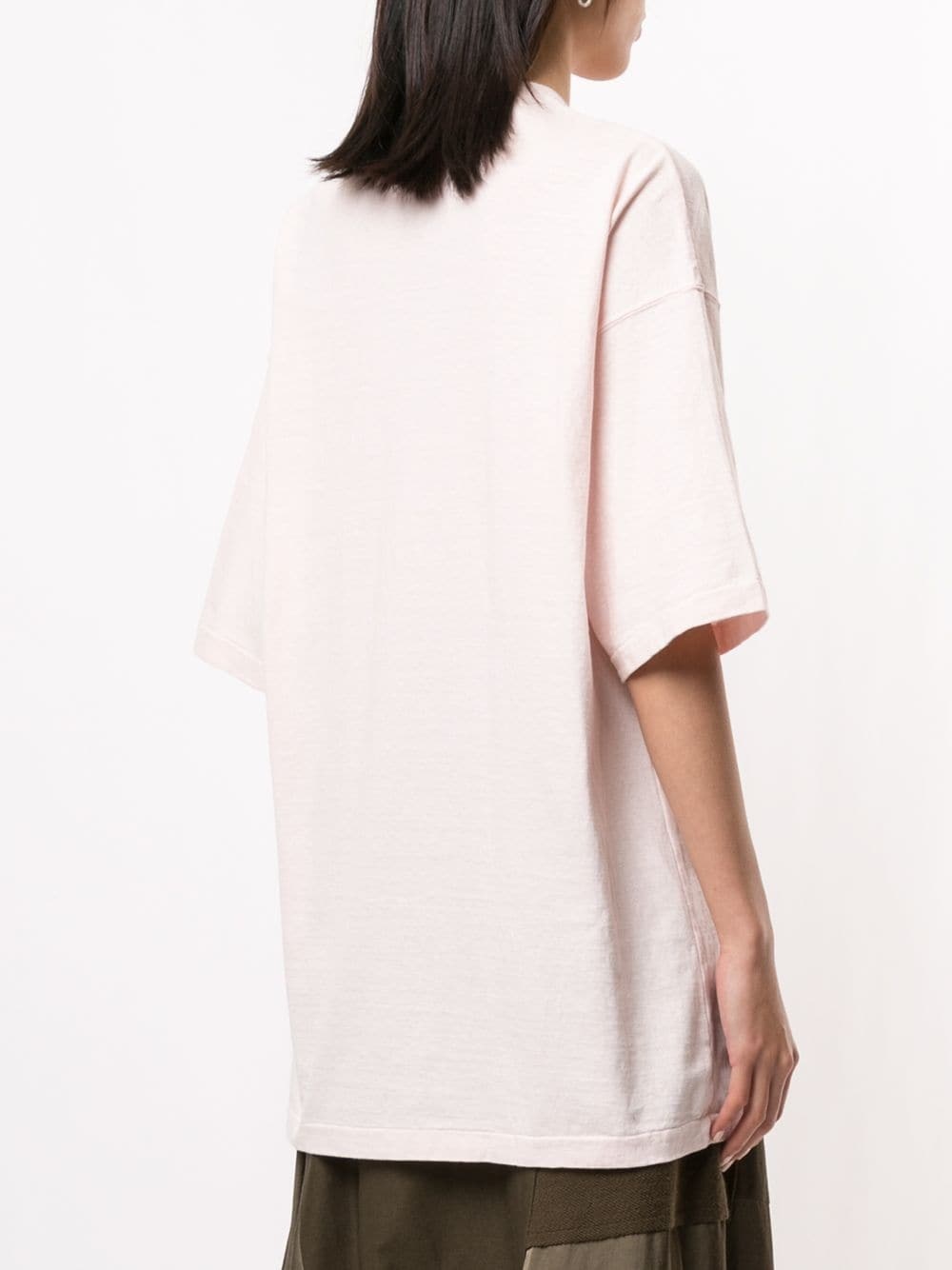 oversized razor print T-shirt - 4