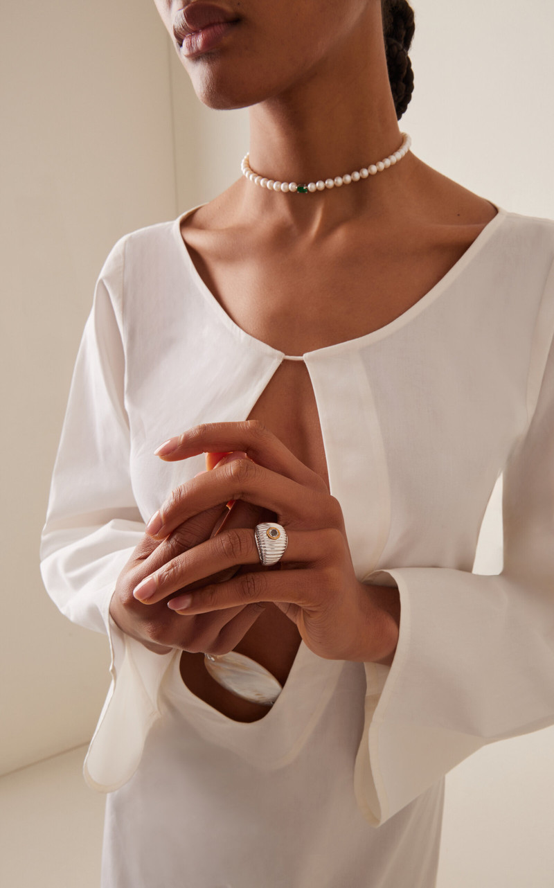 Yvonne Léon Berlingot 9K White Gold Ring gold outlook